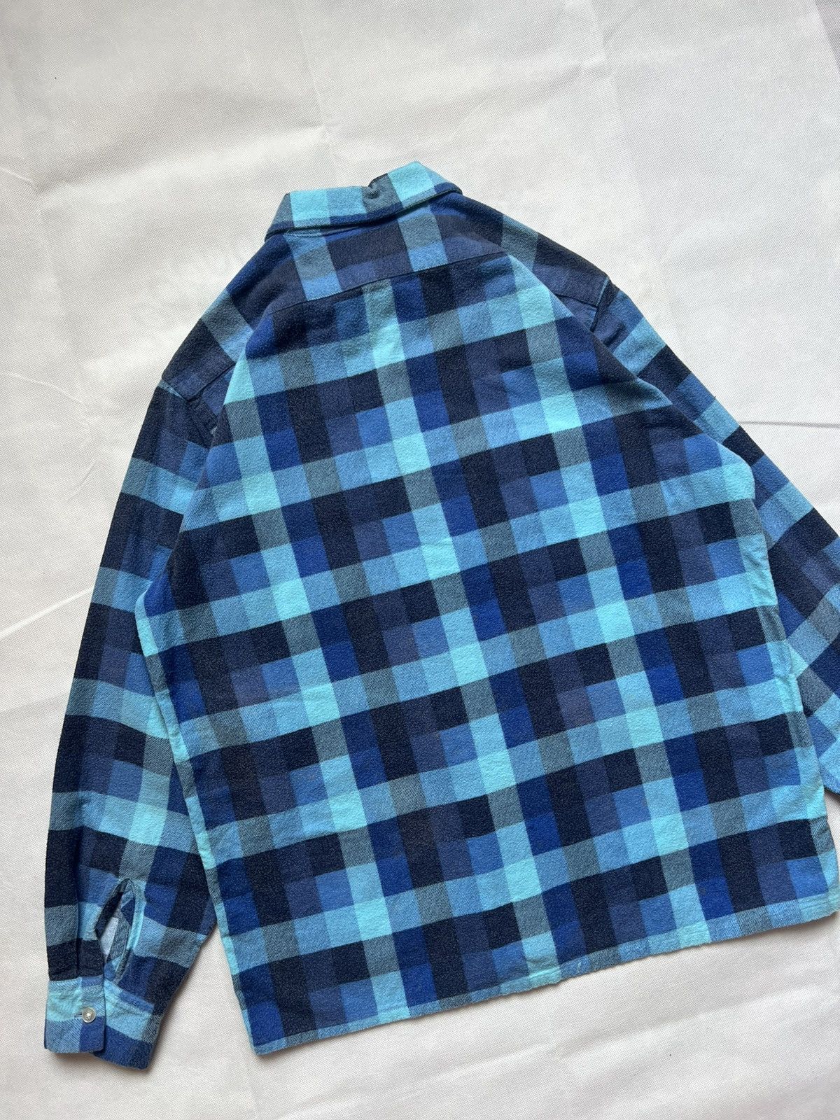 Beams Plus Beams Japanese Brand Blue Plaid Flannel Checkered Size US M / EU 48-50 / 2 - 7 Thumbnail