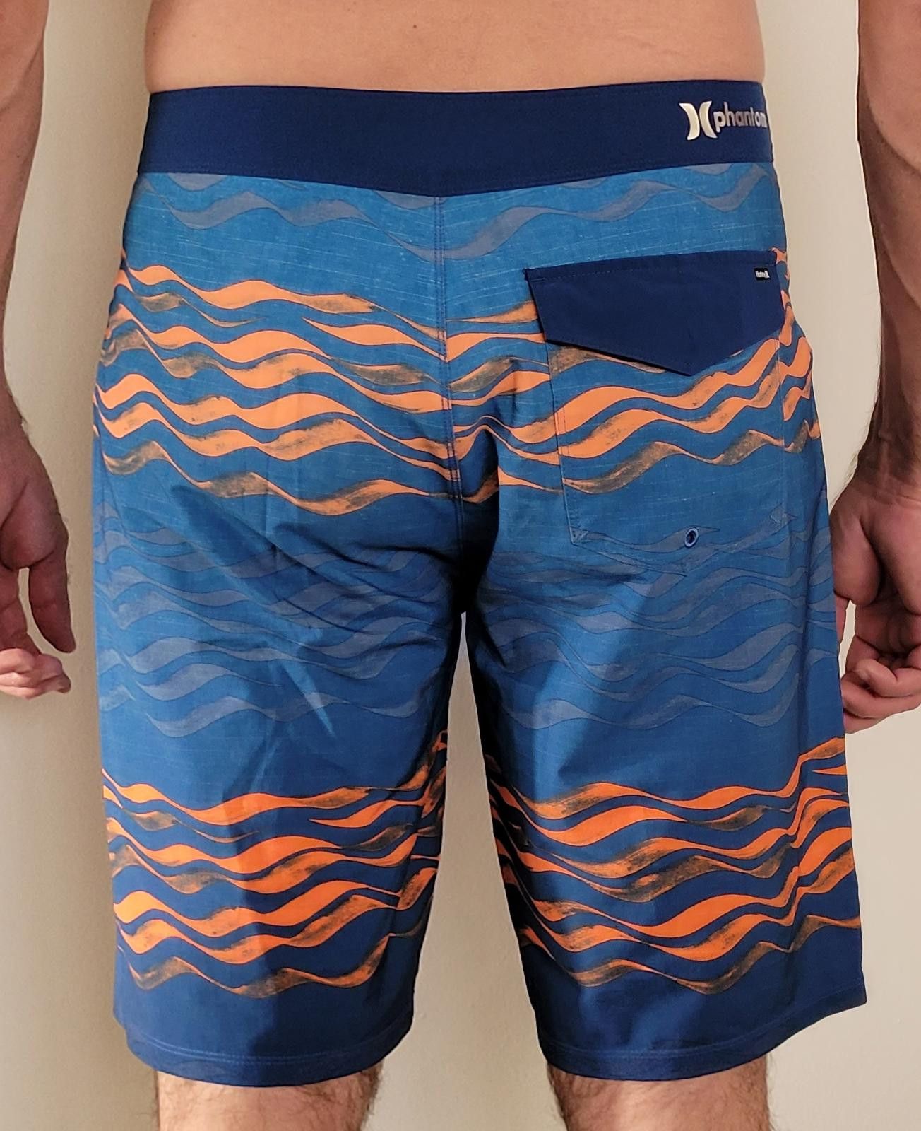 Hurley Hurley Phantom Men’s 31-34 Board Shorts Blue Orange Wave Size US 32 / EU 48 - 3 Thumbnail