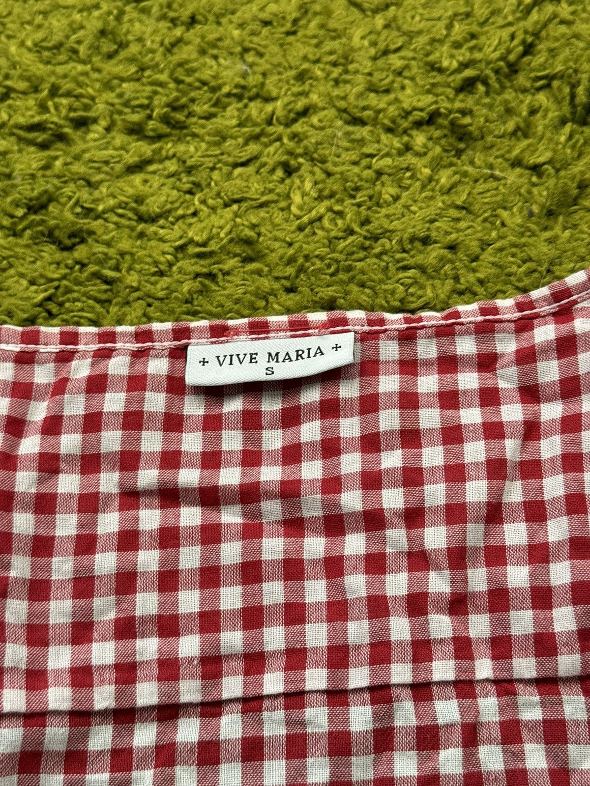 Designer + Vive Maria + avant garde checkered puff sleeve blouse Y2K Size S / US 4 / IT 40 - 3 Thumbnail