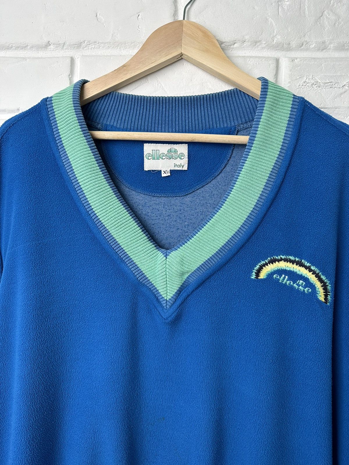 Ellesse Vintage ELLESSE Fleece Vest Sweatshirt size XL Size US XL / EU 56 / 4 - 4 Thumbnail