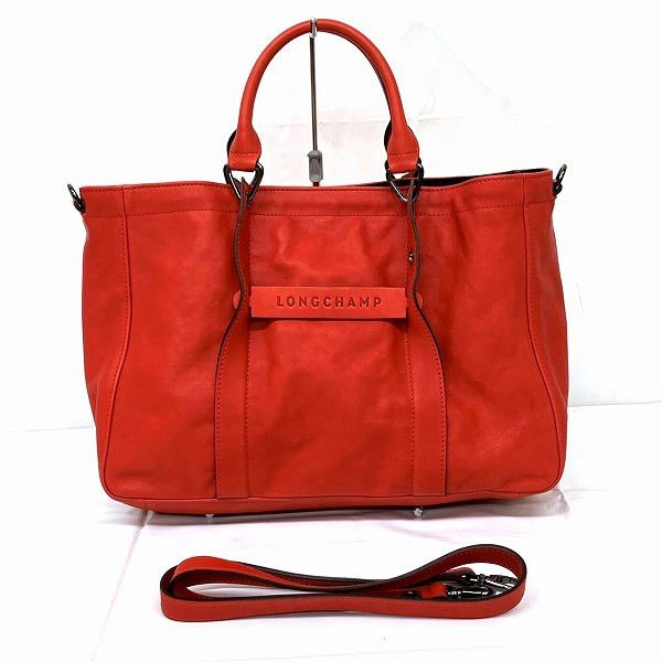 Longchamp Longchamp 2WAY Leather Handbag Shoulder Bag Leather