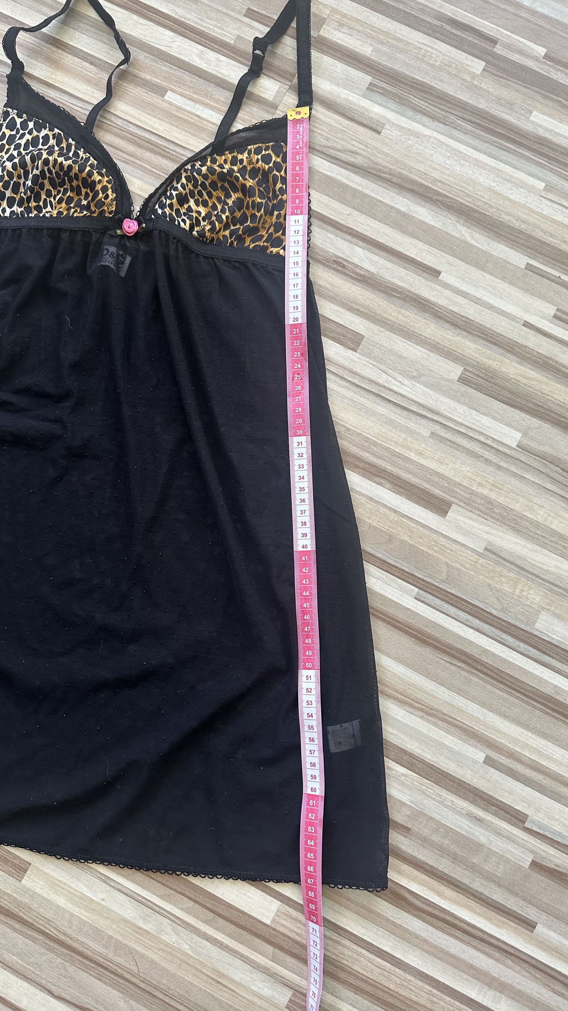 Dolce & Gabbana Dolce & Gabbana Black Leopard Lace Pattern Lingerie Tank Top Size M / US 6-8 / IT 42-44 - 13 Thumbnail
