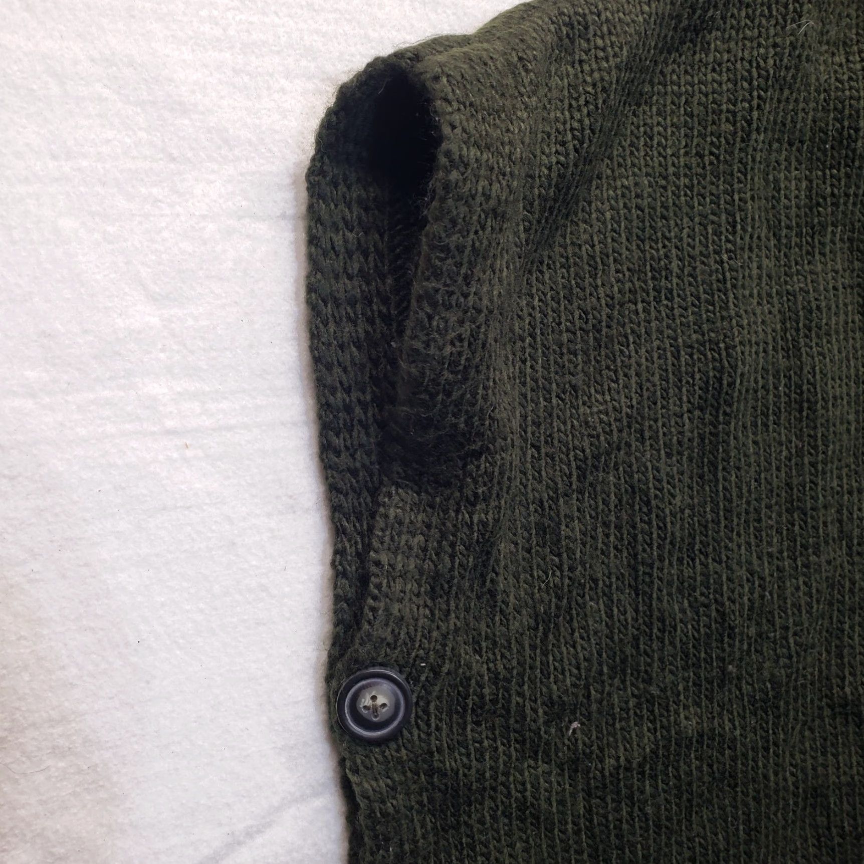 Hunter M Rena Cardigan Sweater Hooded Wool Blend Chunky-Knit Green One Size Women's Winter Sweater Size ONE SIZE - 4 Thumbnail