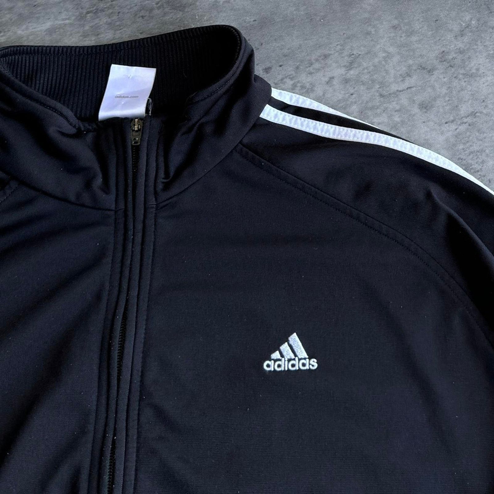 Adidas × Vintage Vintage Y2K Adidas Baggy Graphic Grunge Opium Jacket Size US L / EU 52-54 / 3 - 3 Thumbnail