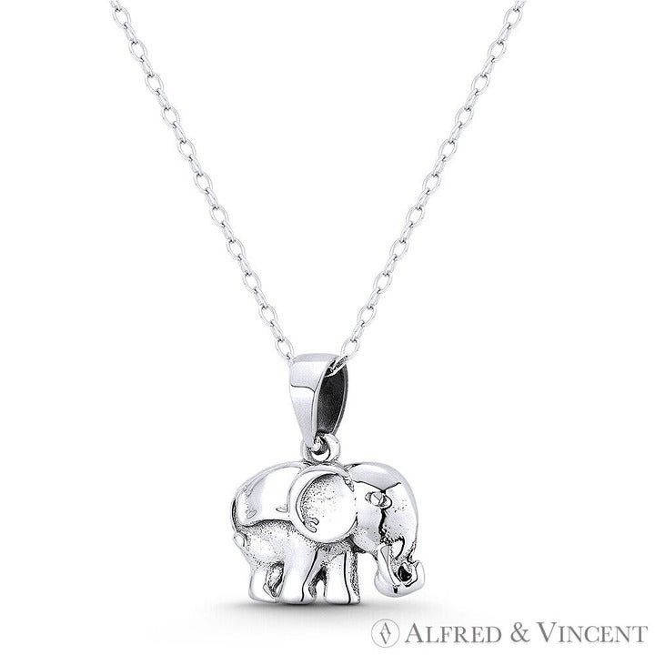 Other Elephant Charm 18x15mm Solid-Cast Oxidized Pendant Size ONE SIZE - 1 Preview