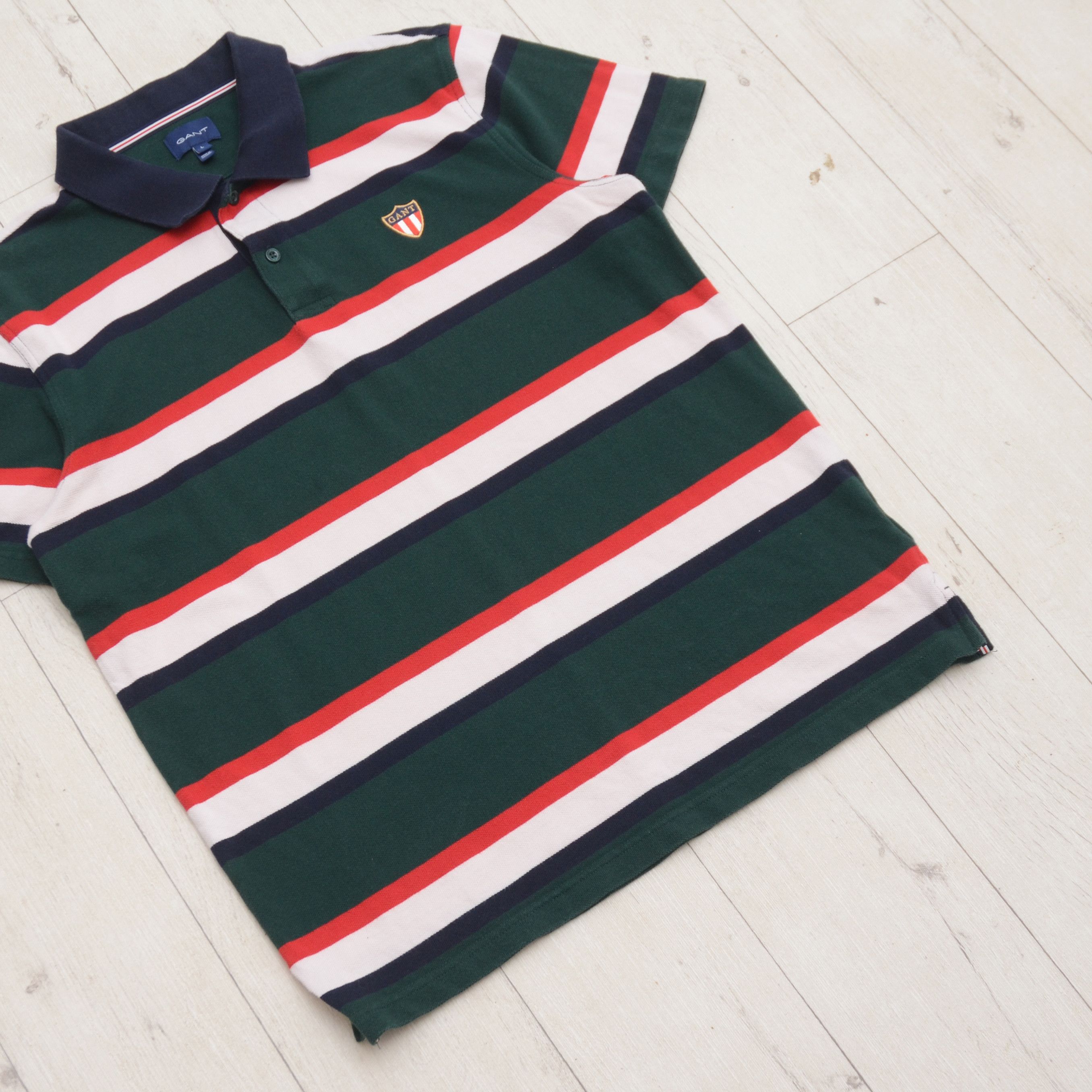 Gant Gant Polo Shirt Men’s Size M-L Stripe Casual Designer Size US M / EU 48-50 / 2 - 3 Thumbnail