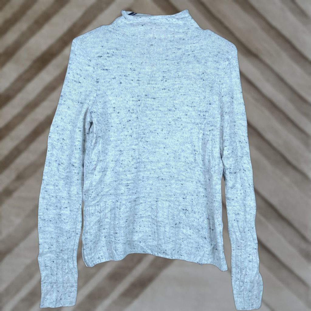Madewell Madewell Womens Sweater Gray Marled Speckle Mock Neck Wool Blend XS Pullover Knit Winter Fall Long Sleeve Womens Size XS / US 0-2 / IT 36-38 - 1 Thumbnail