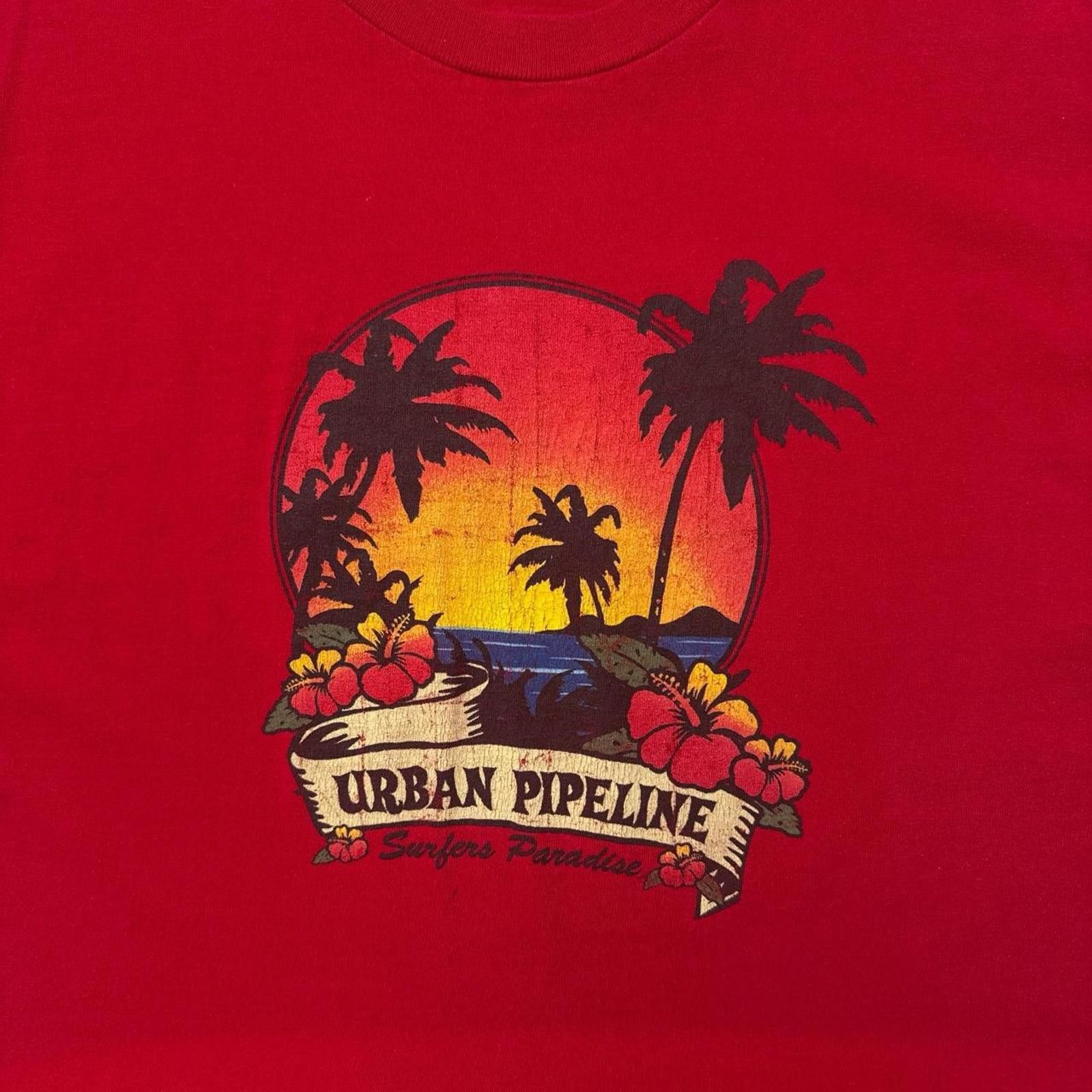 Other Y2K Surf Urban Pipeline 00s Red T shirt Size US M / EU 48-50 / 2 - 3 Thumbnail