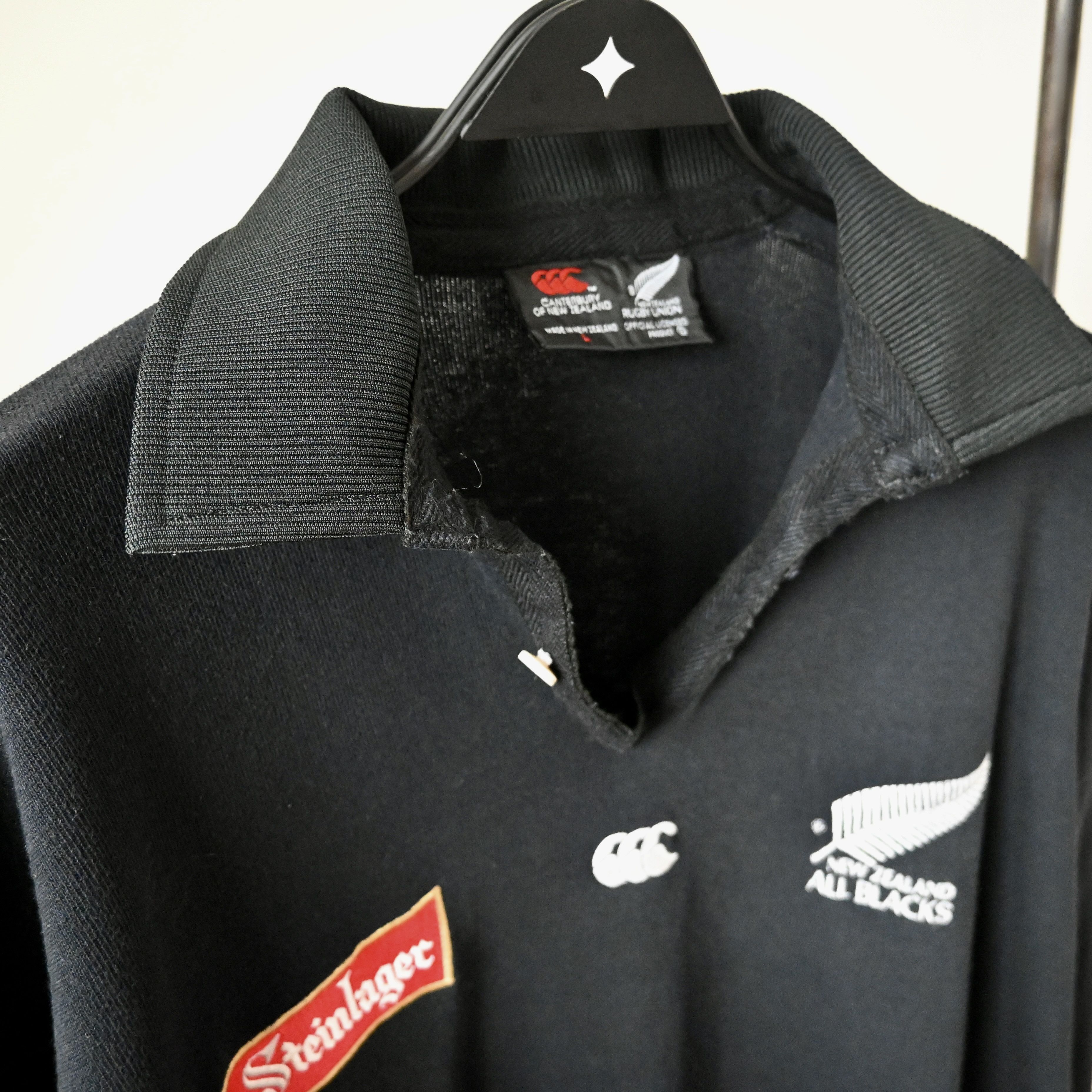 Canterbury of New Zealand VTG 1990s Canterbury of NZ rugby shirt, Steinlager Size US L / EU 52-54 / 3 - 3 Thumbnail