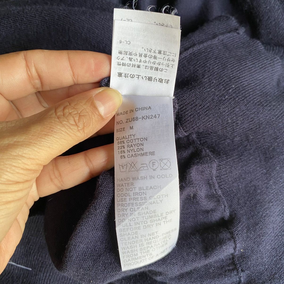 Zucca Zucca Navy Blue V-Neck Knit Sweater Size M / US 6-8 / IT 42-44 - 12 Thumbnail