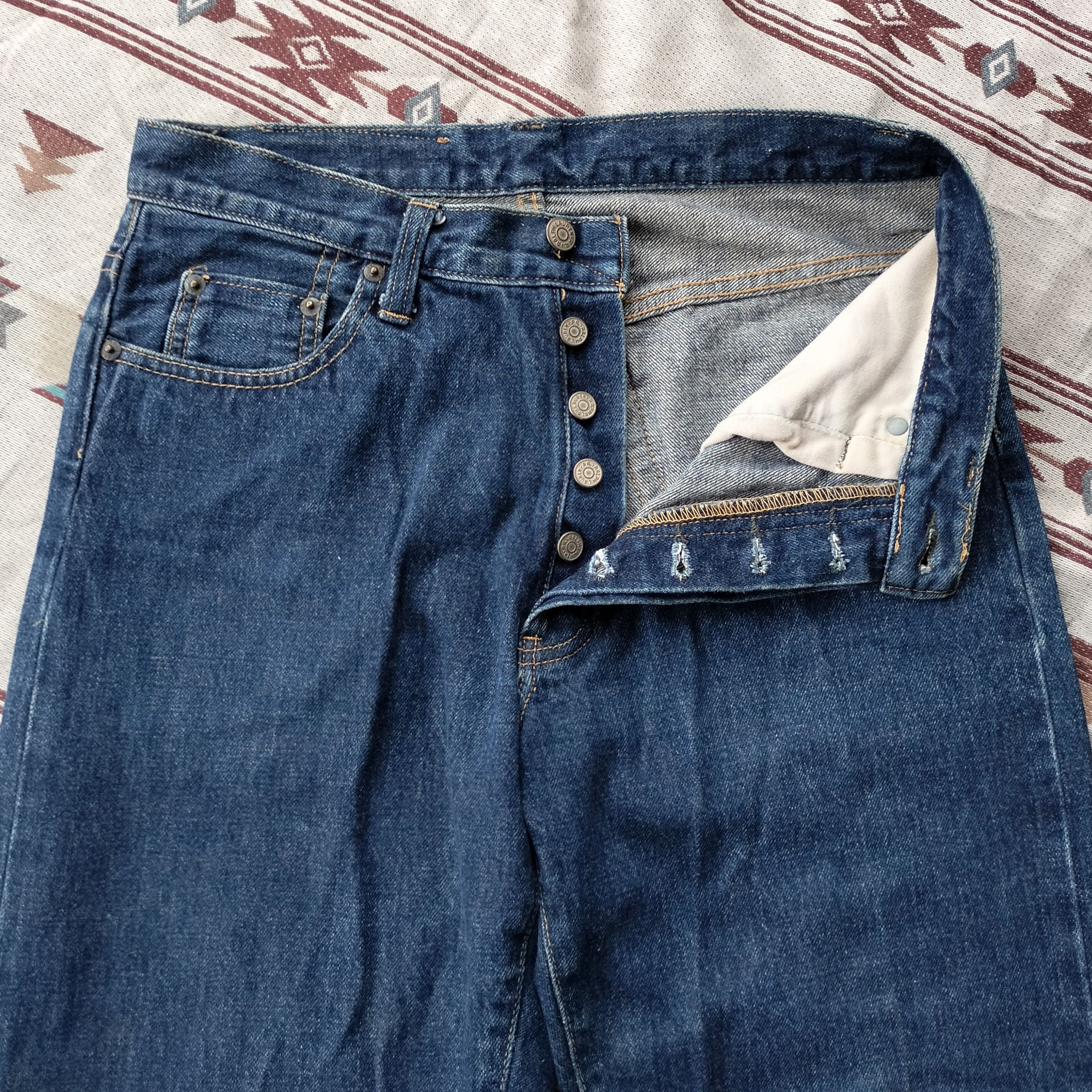RRL Ralph Lauren Vintage double RL selvedge denim Size US 31 - 6 Thumbnail