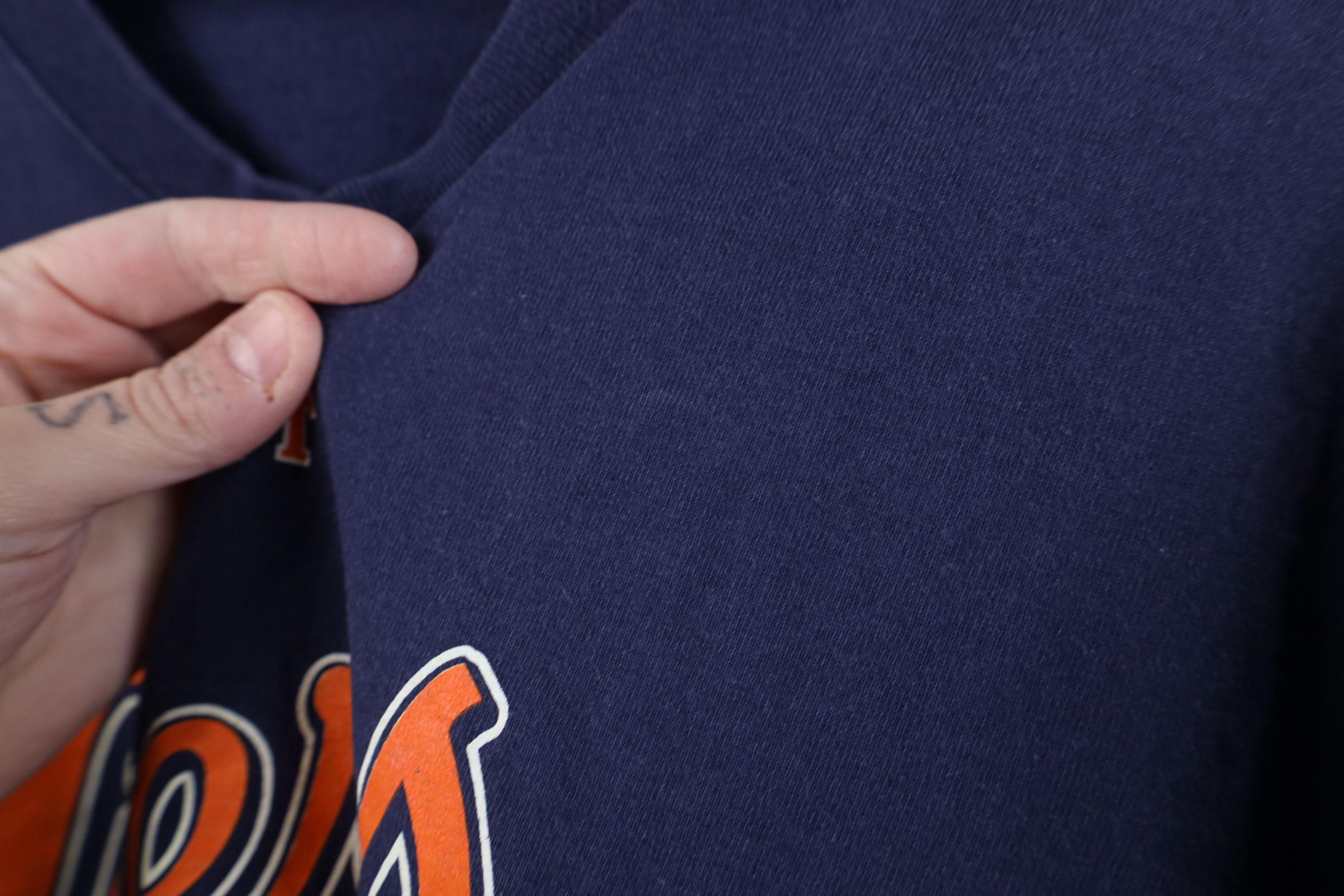 Vintage Vintage Y2K 2008 Detroit Tigers Baseball T-Shirt Blue Cotton Size US XL / EU 56 / 4 - 7 Thumbnail