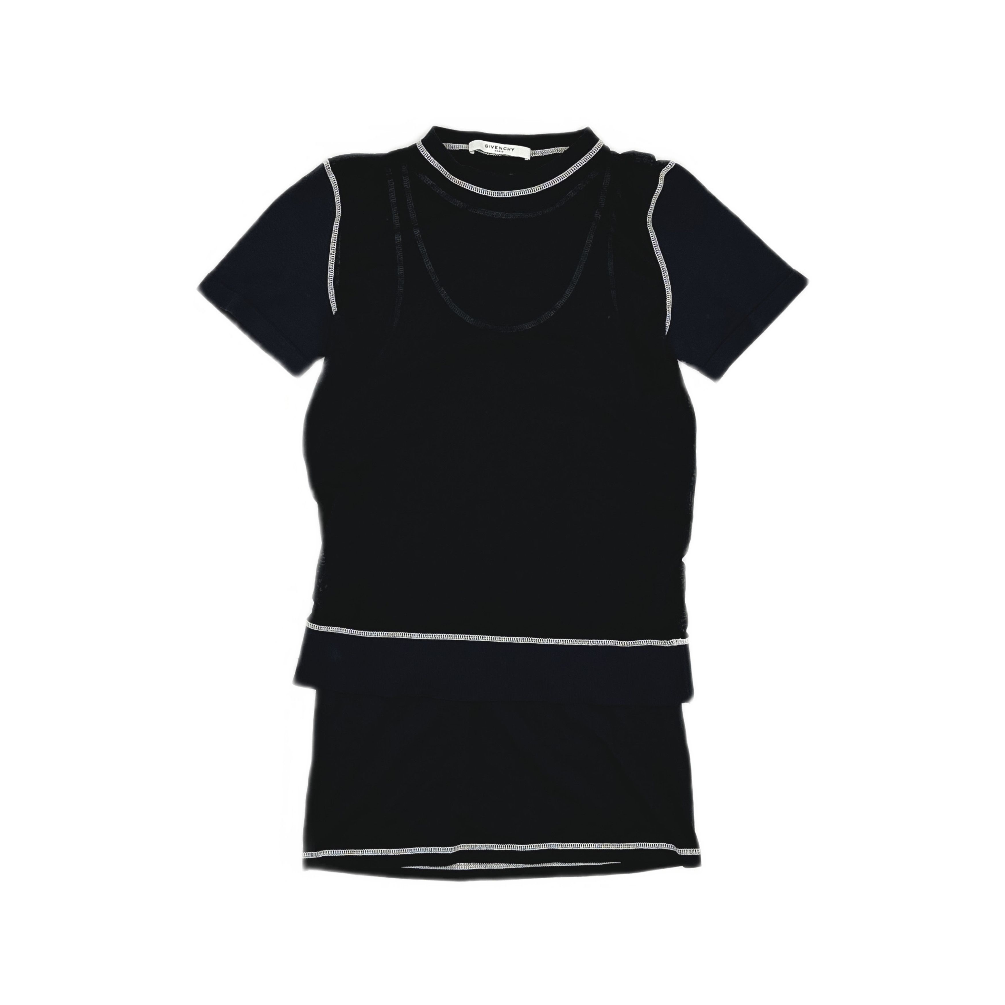 Givenchy Givenchy Contrast Stitch Mini Dress XS Size XS / US 0-2 / IT 36-38 - 1 Thumbnail
