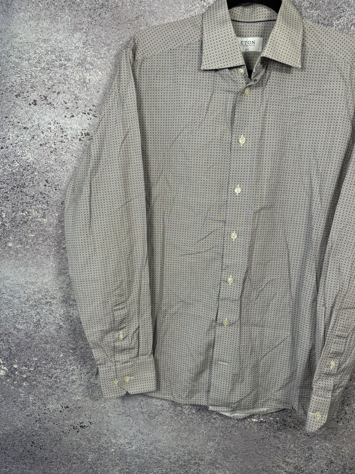 Eton Eton Shirt Mens 16 41 Floral All Over Print AOP Dress Formal Size US M / EU 48-50 / 2 - 4 Thumbnail