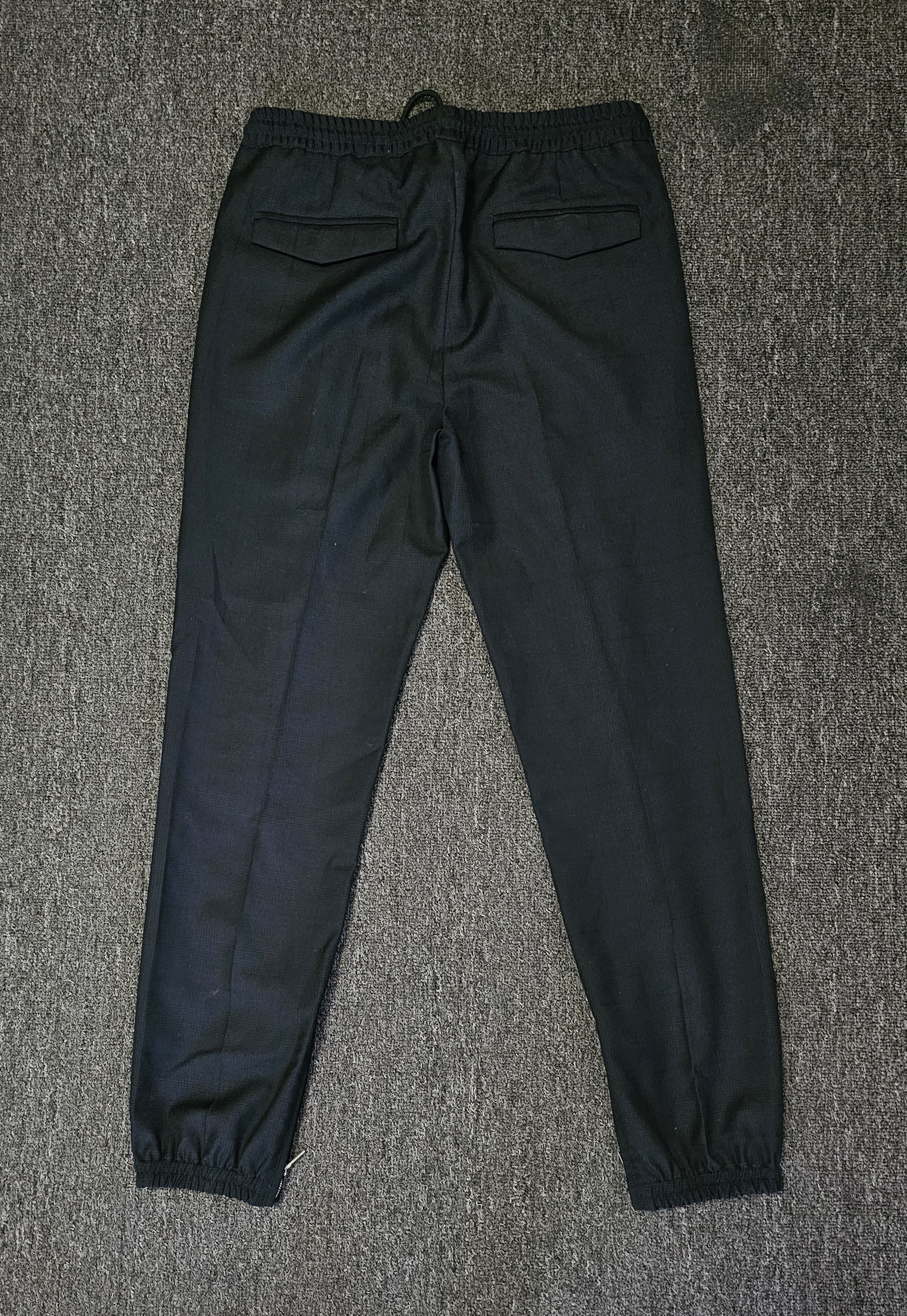 Dior Dior Men's Wool Dark Grey Checked Casual Pants Size 44 Size US 28 / EU 44 - 3 Thumbnail