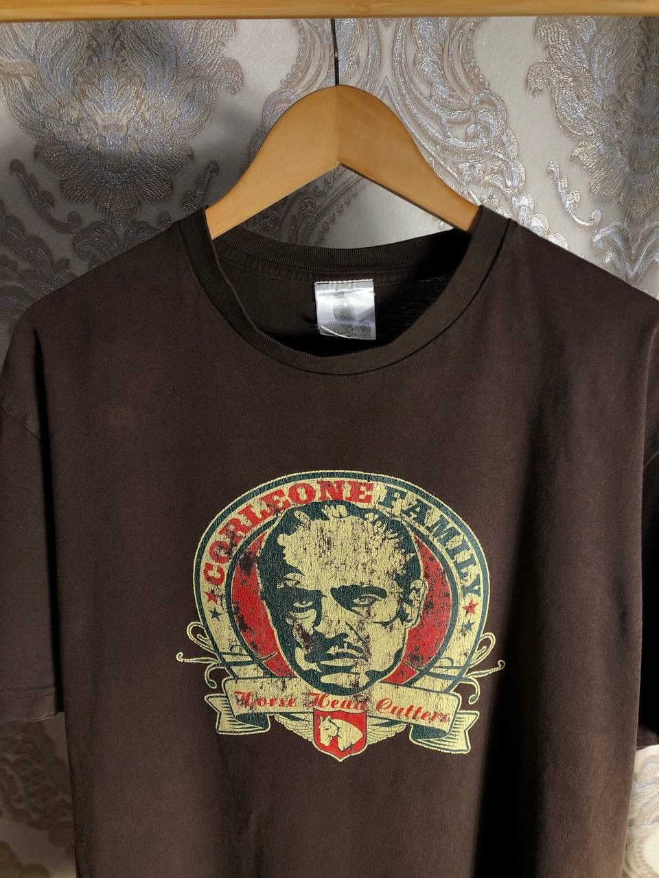 Vintage VERY RARE CORLEONE FAMELY DOUBLE PRINTED BIG LGOG T-SHIRT Size US L / EU 52-54 / 3 - 2 Thumbnail