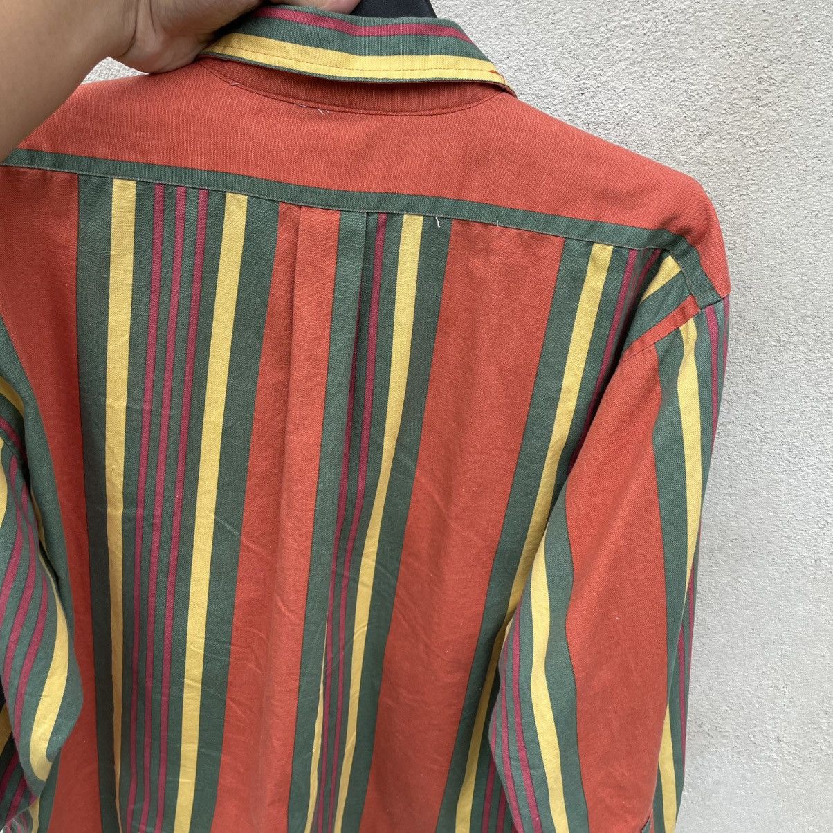 Polo Ralph Lauren × Vintage 90’s Colour Block Polo Ralph Lauren Shirt 🍒 Size US L / EU 52-54 / 3 - 6 Thumbnail