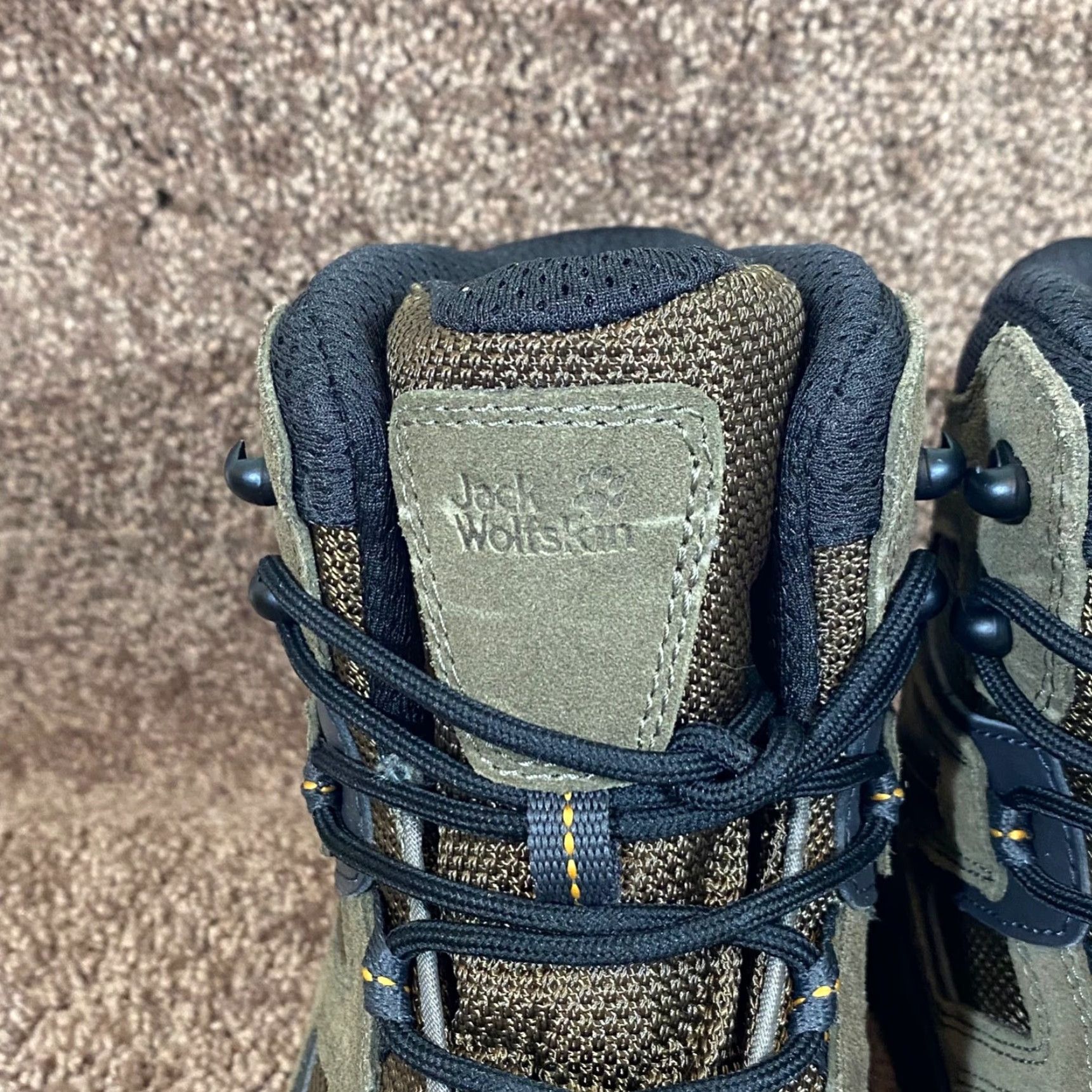 Jack Wolfskin Jack Wolfskin Kreisel 1 Boots Mens US 12 EU 45.5 Brown 8" Texapore Hiking Trail Waterproof Leather Upper Fabric Lining Breathable Mid-Calf Boot Size US 12 / EU 45 - 6 Thumbnail