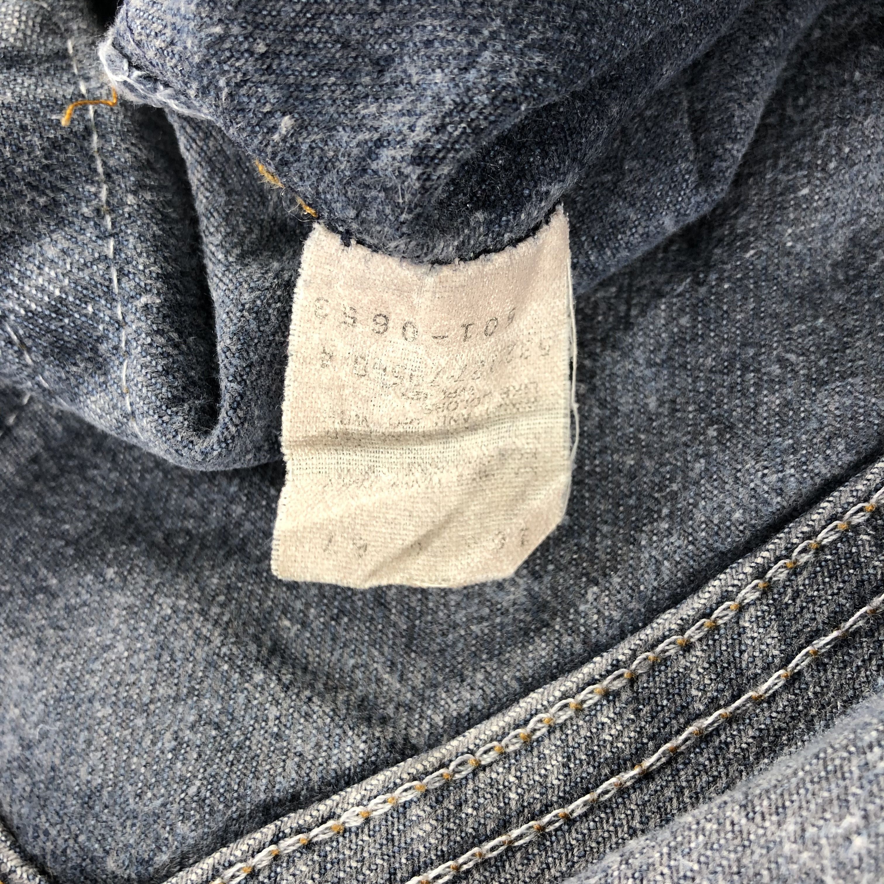 Levi's × Levi's Vintage Clothing × Vintage Vintage 90s Faded Black Levis 501 Jeans-JM2843 Size US 32 / EU 48 - 11 Thumbnail