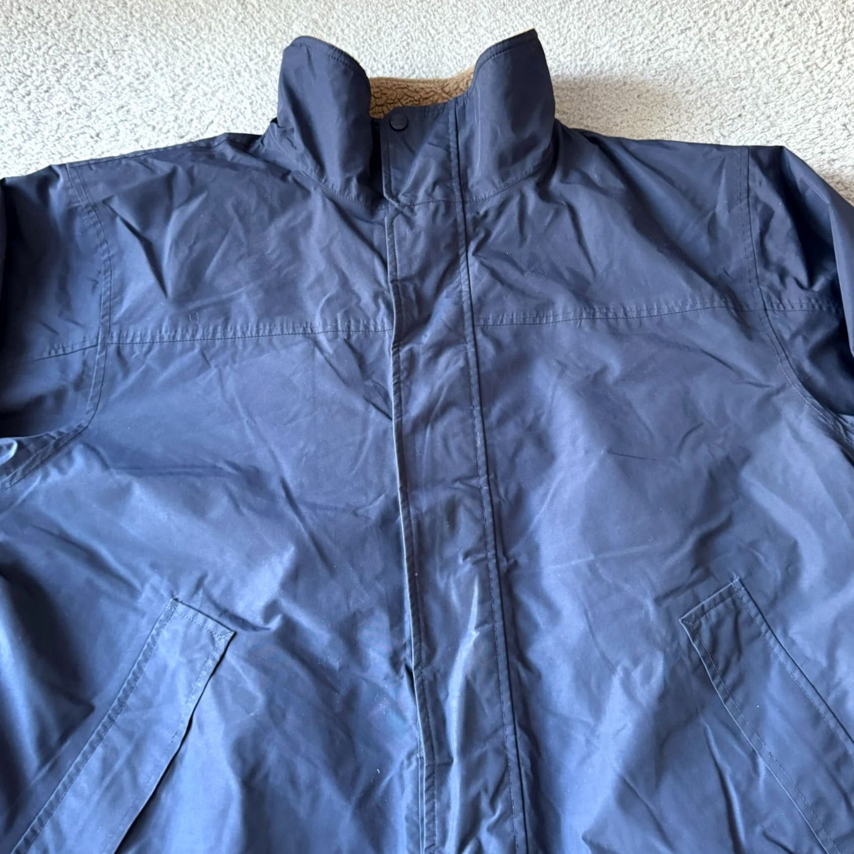 Vintage LL Bean Jacket Mens XL Blue Bomber Ski Sherpa Lined Nylon Outdoor Snow Jacket - Mens Size US XL / EU 56 / 4 - 6 Thumbnail