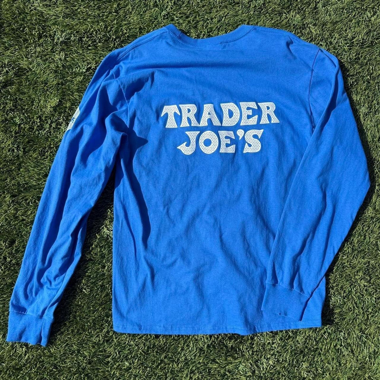 Hanes Trader Joe's Long sleeve Shirt Blue Retro Vintage Size L Size US L / EU 52-54 / 3 - 2 Thumbnail