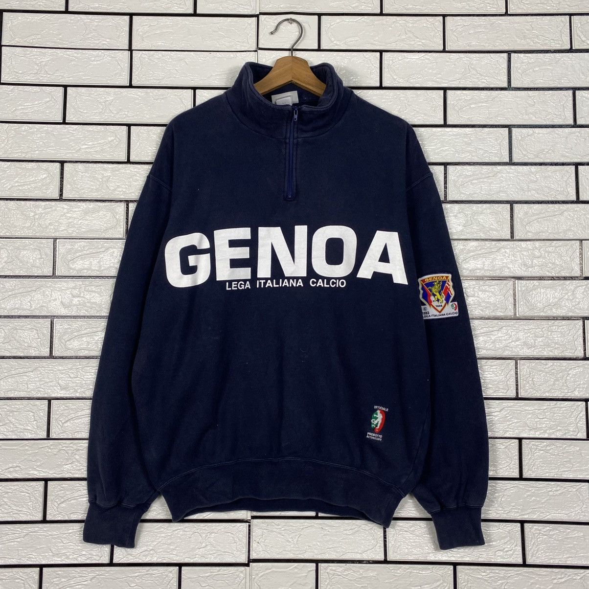 Japanese Brand 📌Vintage Sweatshirt Big Logo Italian Football League Size US L / EU 52-54 / 3 - 2 Thumbnail