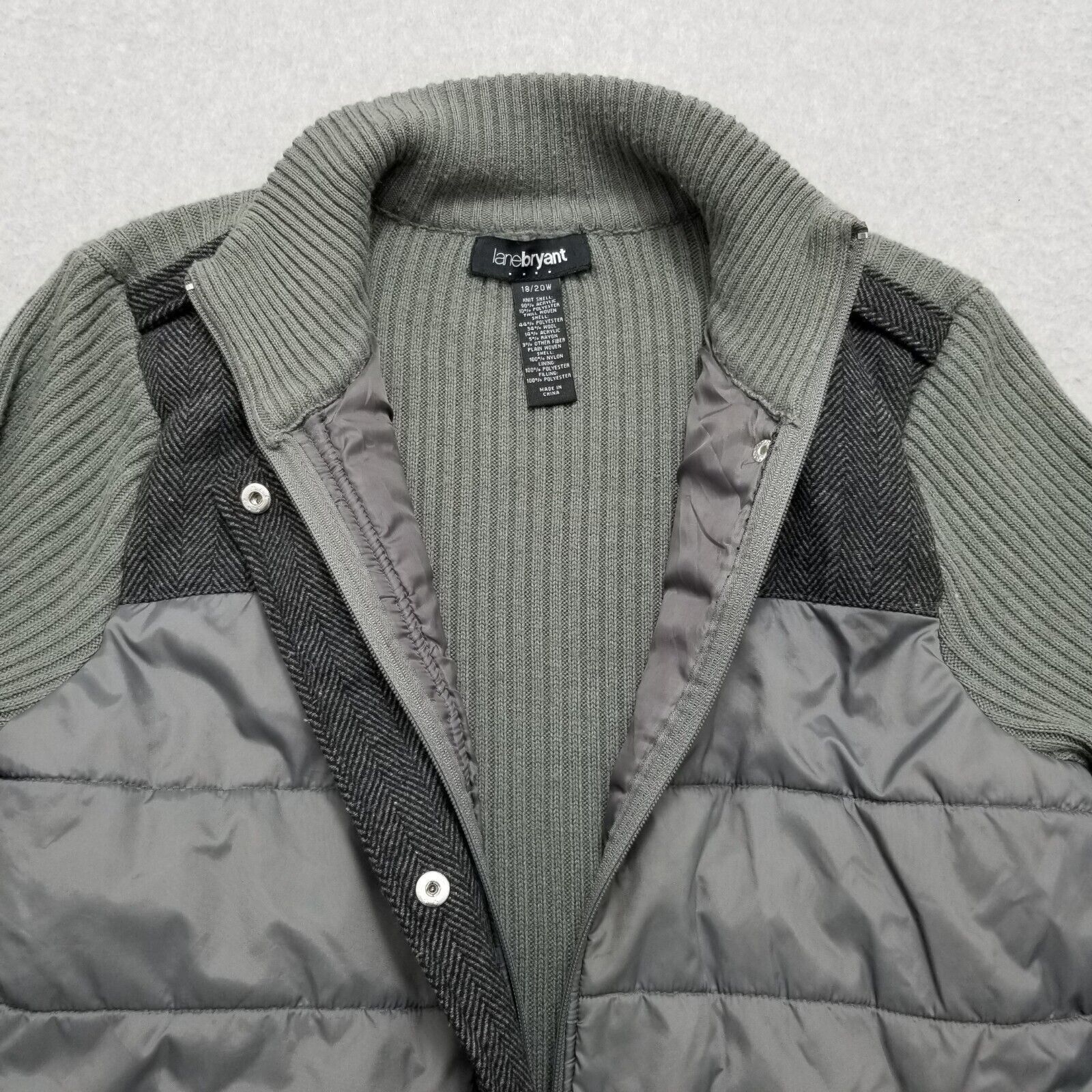 Other Lene Bryant Jacket Womens 18/20W Pockets Full Zip Sweater Size XXL / US 16-18 / IT 52-54 - 5 Thumbnail
