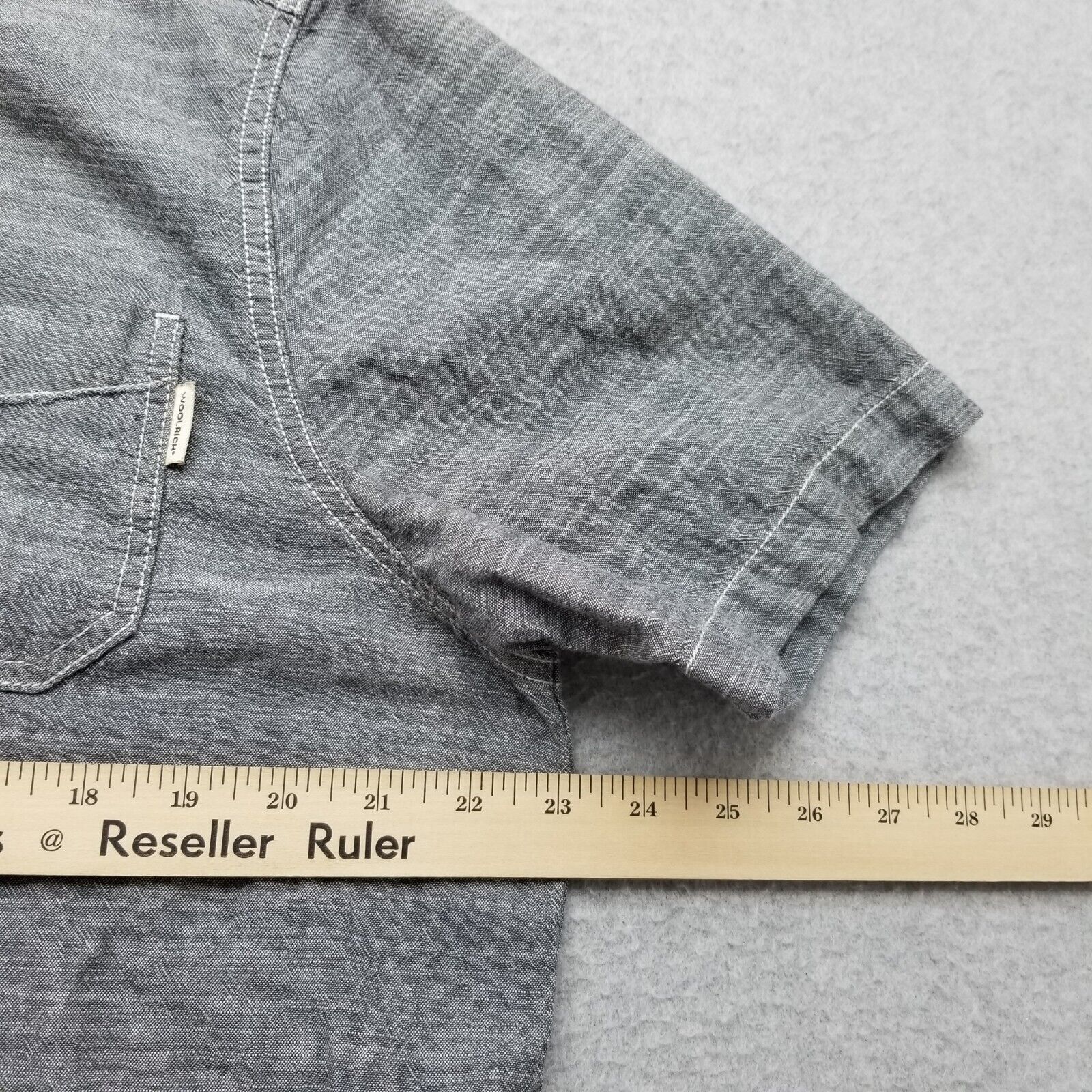 Other Woolrich Shirt Mens L Button Up Short Sleeve Casual Pockets Size US L / EU 52-54 / 3 - 11 Thumbnail
