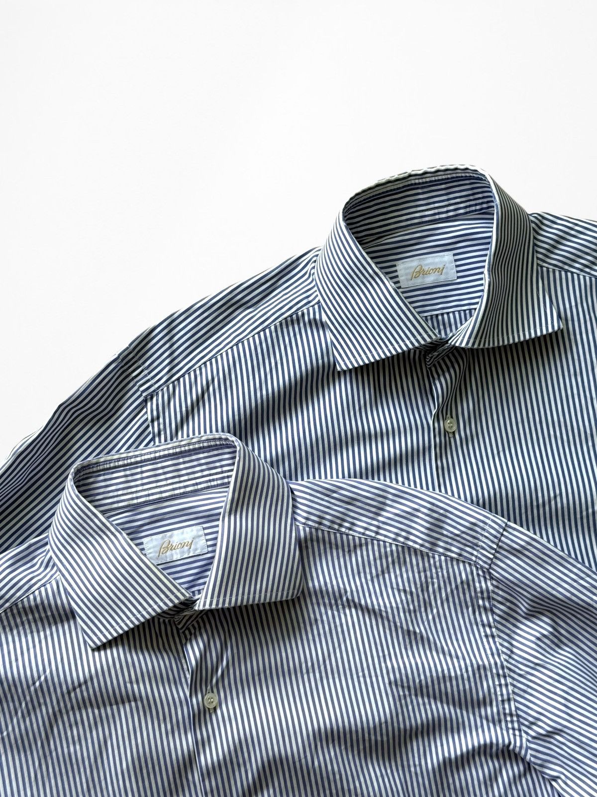 Brioni Brioni Tailored ls Oxford striped shirt Size US L / EU 52-54 / 3 - 8 Thumbnail