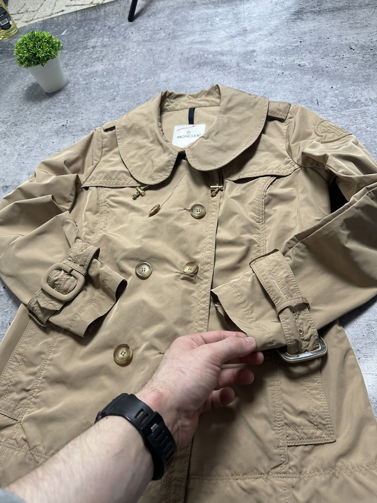 Moncler Moncler Nerine Archive Luxury Jacket Double Breasted Trench Size S / US 4 / IT 40 - 7 Thumbnail