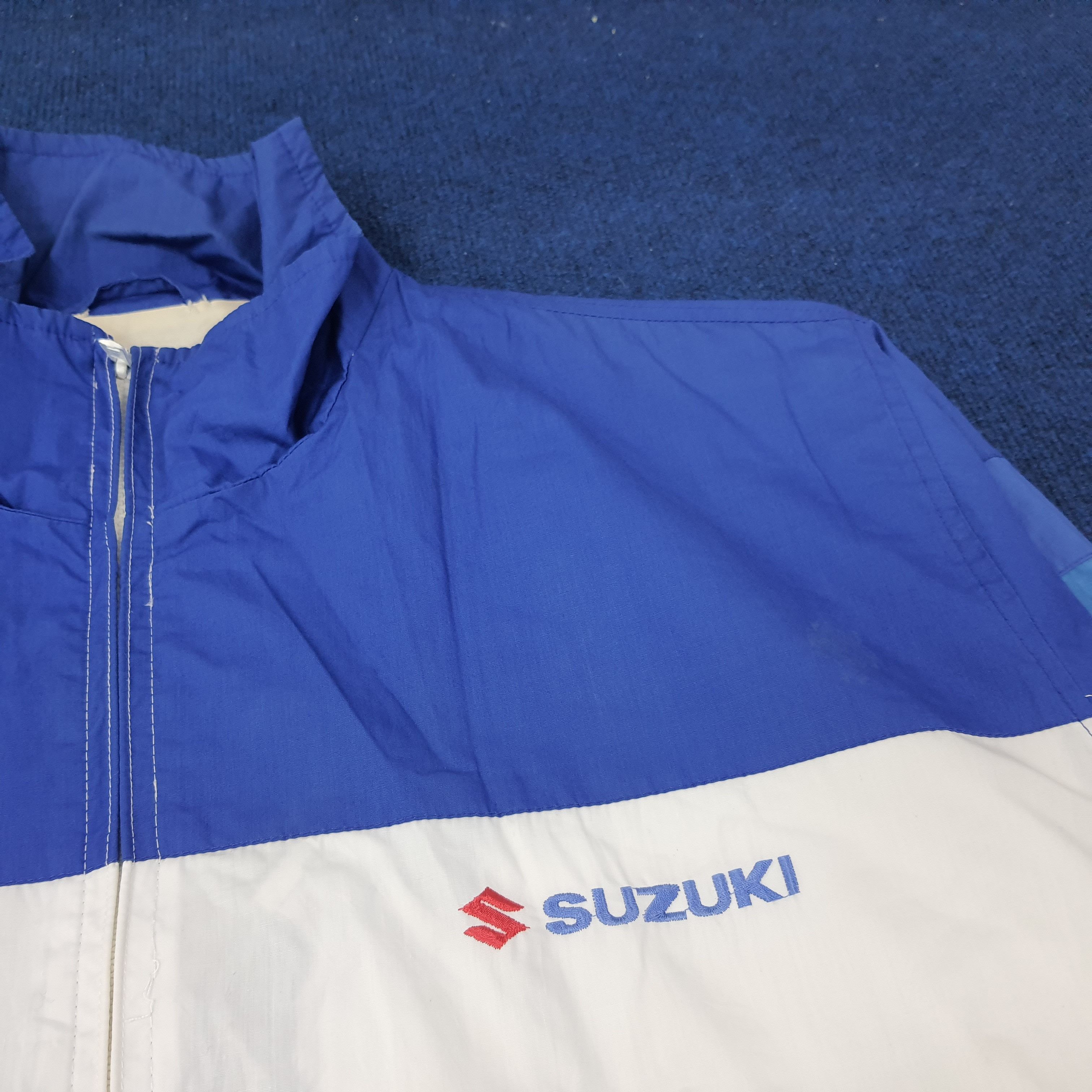 Japanese Brand Vintage SUZUKI Japan Motorsports Jacket C230N13 Size US XL / EU 56 / 4 - 4 Thumbnail
