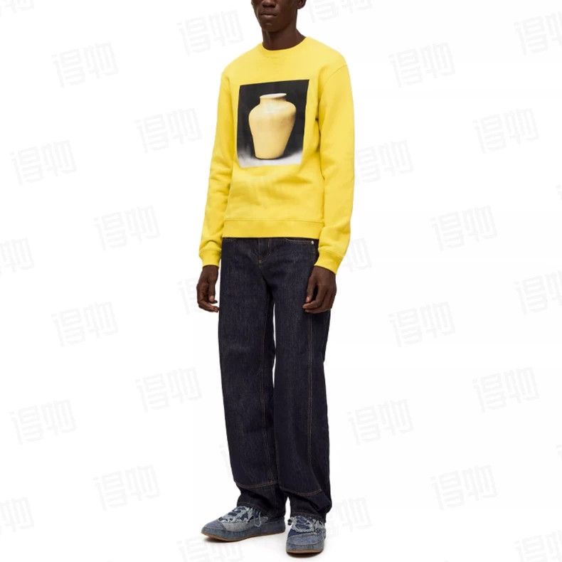 Loewe LOEWE Round neck hooded hoodie Size US S / EU 44-46 / 1 - 8 Thumbnail
