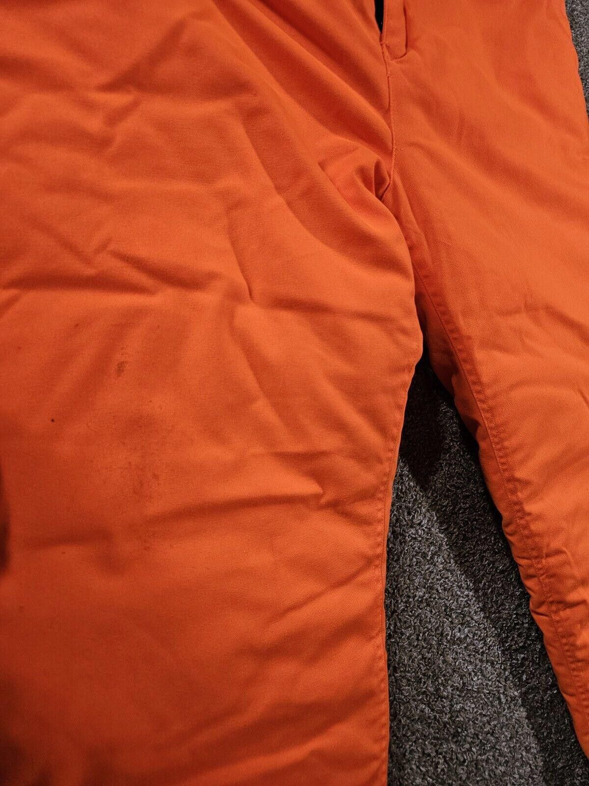 Designer Insulated Bib Overalls 3X Blaze Orange Hunt Mount'n Prairie Size ONE SIZE - 6 Thumbnail