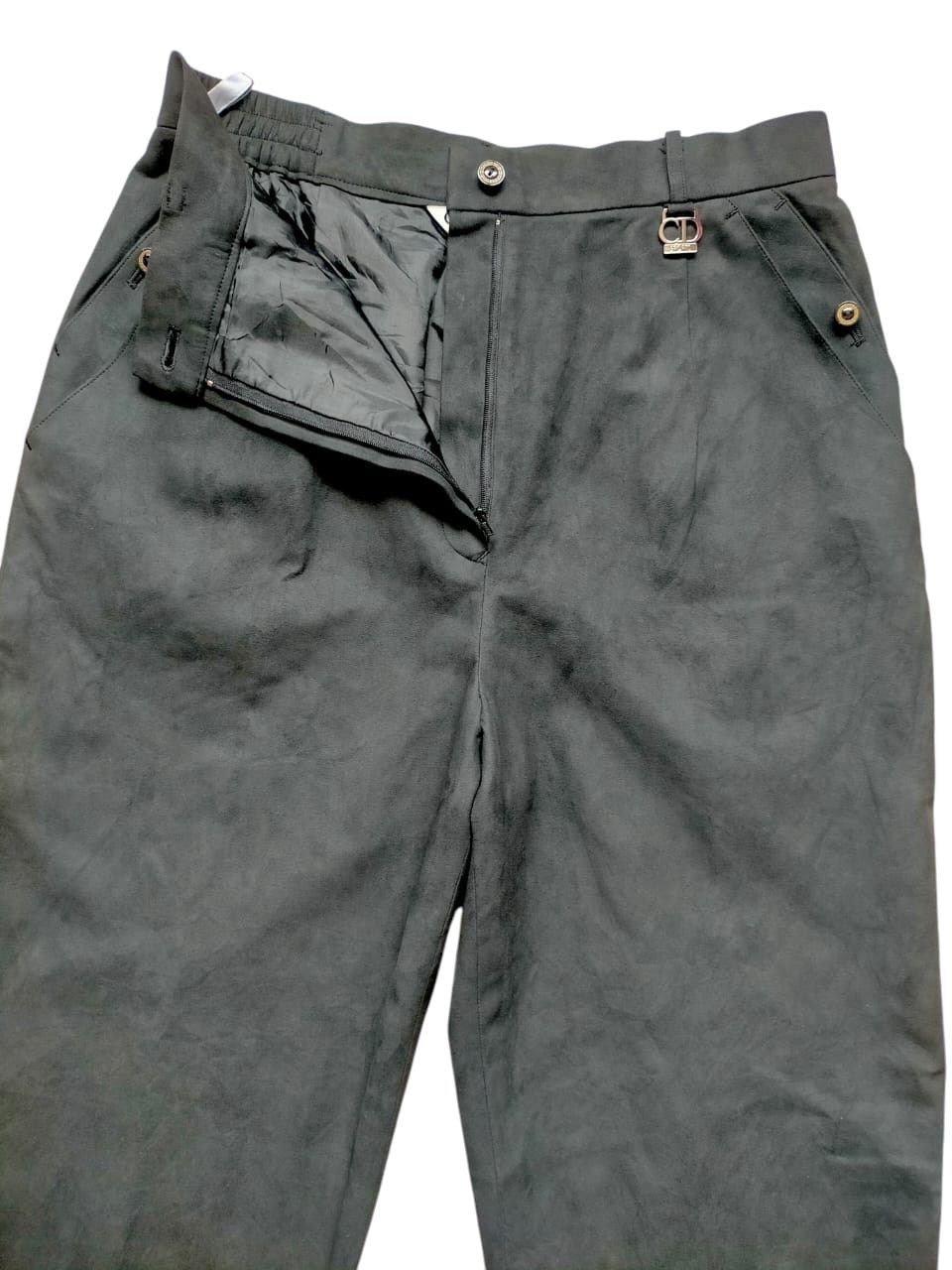 Christian Dior Monsieur Christian Dior Sport Moleskin Black Pants Size US 29 - 10 Thumbnail