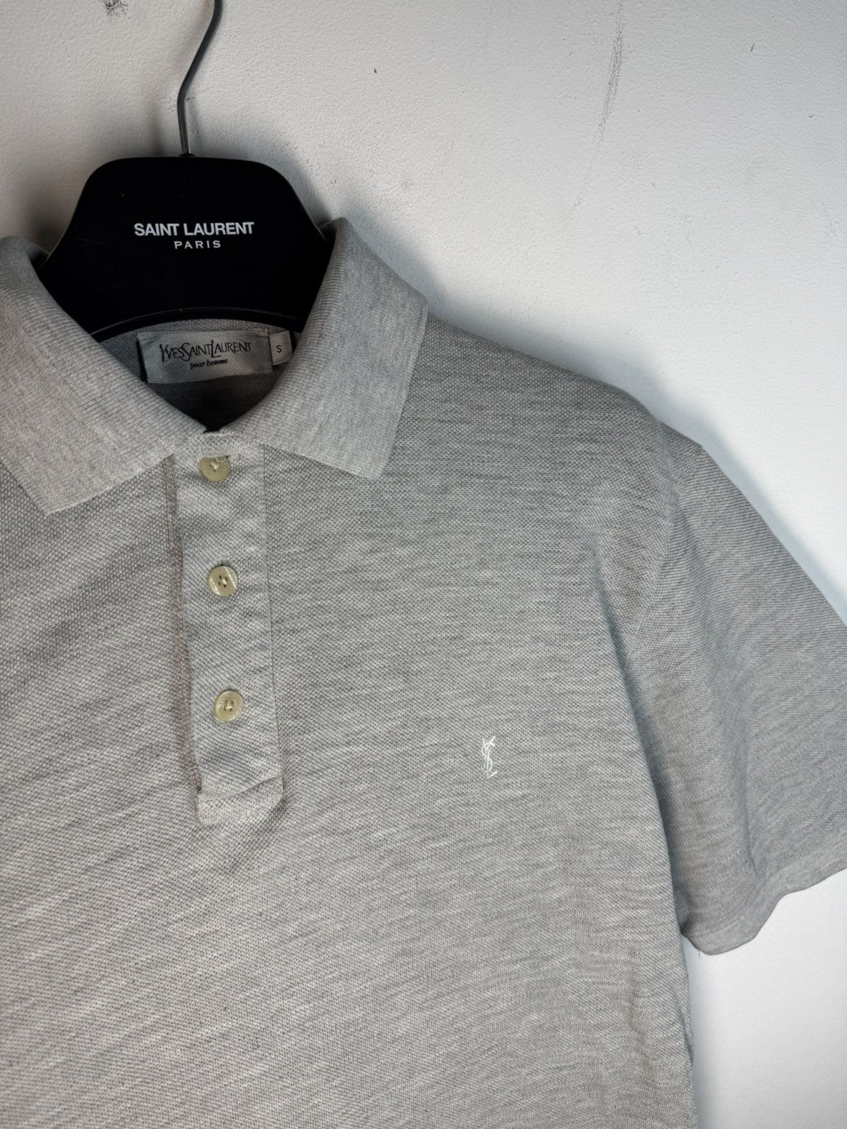 Yves Saint Laurent Grey YSL Polo Shirt Summer YSL T-shirt YSL Shirt Size US S / EU 44-46 / 1 - 17 Thumbnail