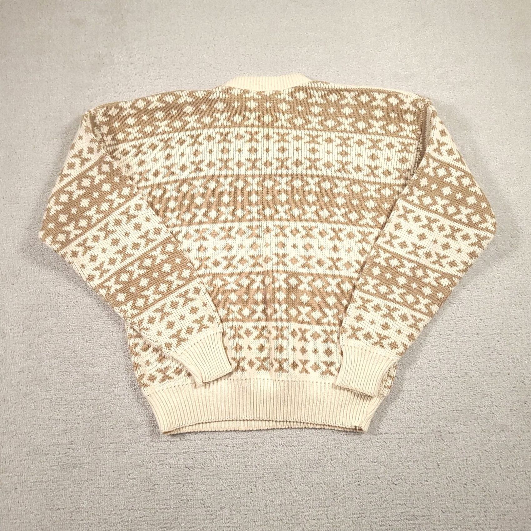 Vintage VINTAGE Oakton Amana Woolen Mill Sweater Geometric Pattern Size L Grandpa Crewneck Mens Pullover Beige Size US L / EU 52-54 / 3 - 7 Thumbnail