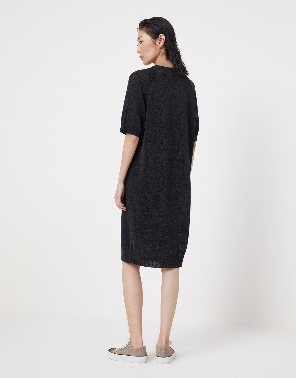 Brunello Cucinelli o1la1rc1a0425 Dress in Black Size S / US 4 / IT 40 - 2 Thumbnail
