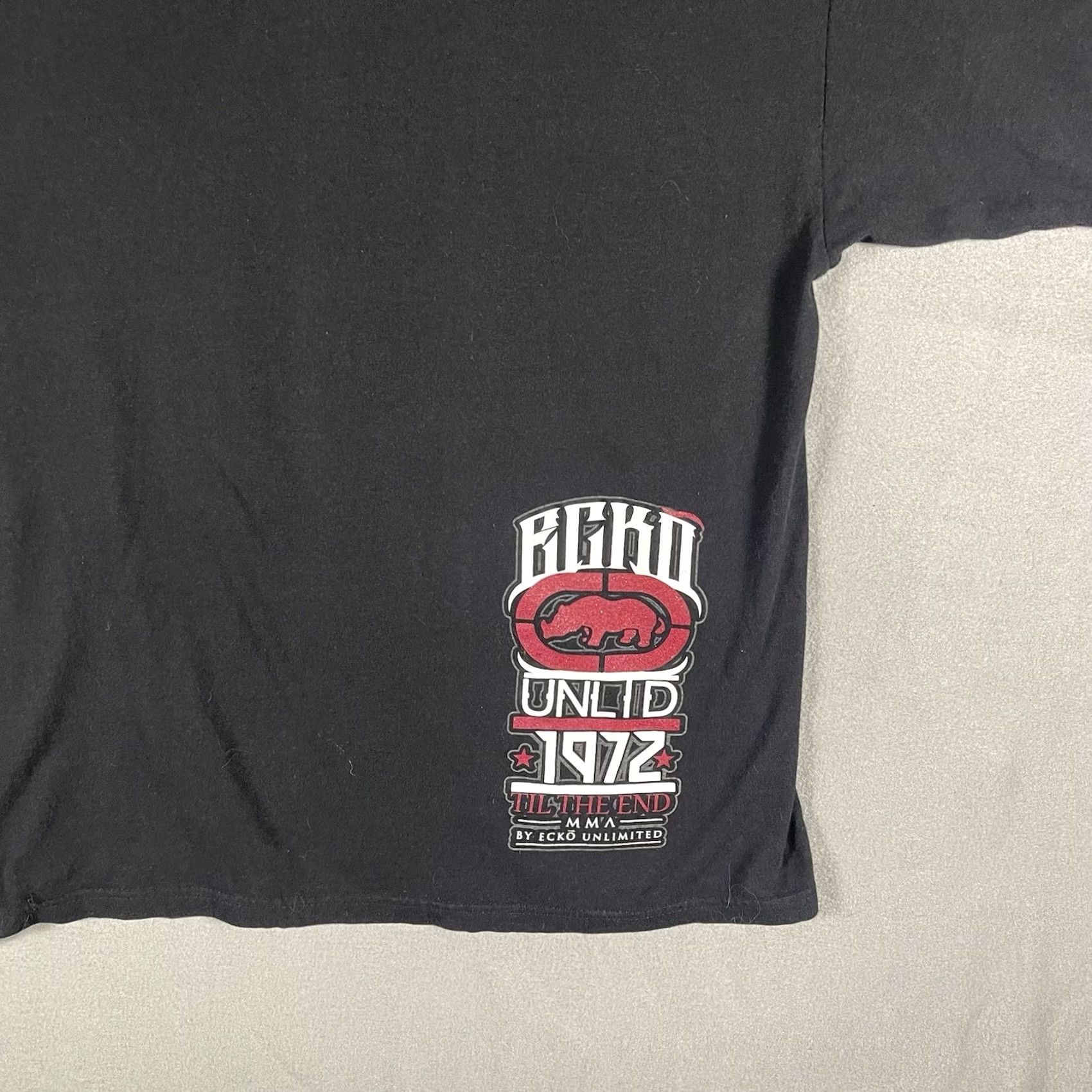 Ecko Unltd. Echo Unltd MMA by Ecko Unlimited Mens 3XL Short Sleeve Graphic Tee Black Red} Size US 39 - 5 Thumbnail