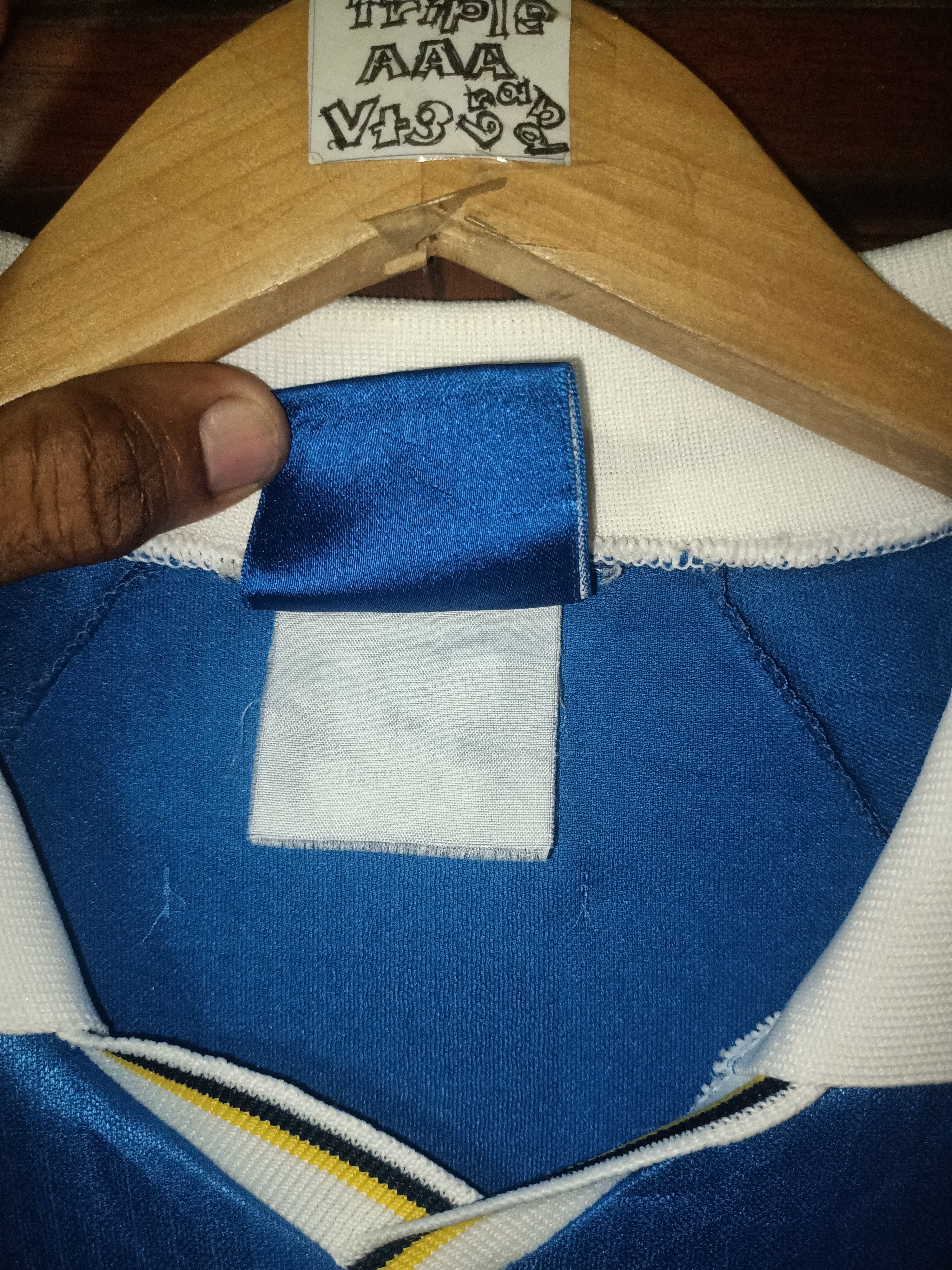 Chelsea Soccer × Vintage Vintage Umbro 97/98 Home Kit Chelsea Jersey by "AUTO GLASS" Size US L / EU 52-54 / 3 - 4 Thumbnail