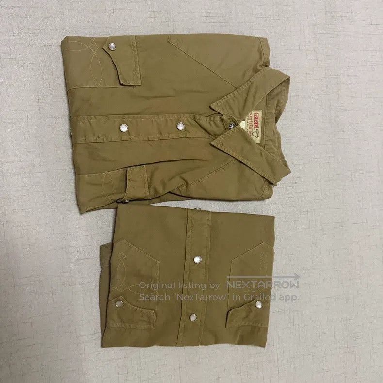 RRL Ralph Lauren RRL Ralph Lauren Old cow head logo card workwear shirt Size US M / EU 48-50 / 2 - 2 Thumbnail
