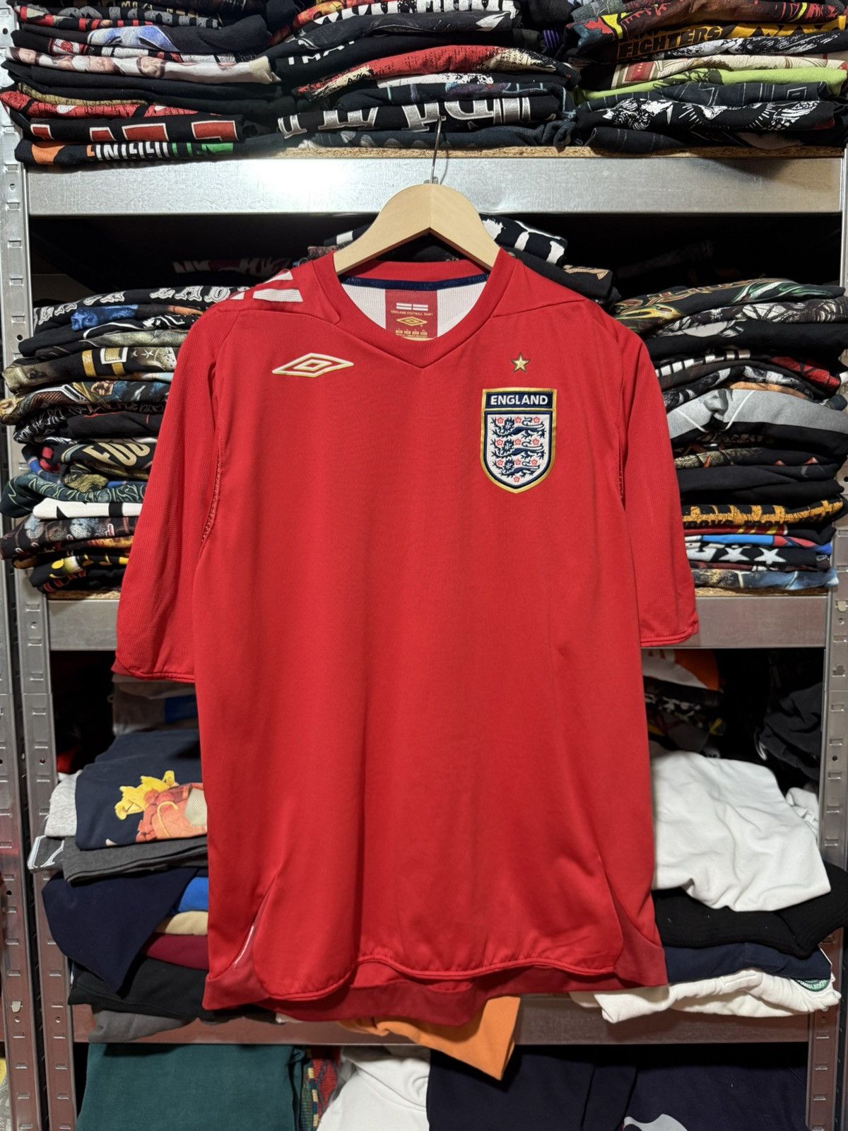 Umbro Vintage Umbro England 2006-2008 Away Football Soccer Jersey Size US L / EU 52-54 / 3 - 1 Thumbnail