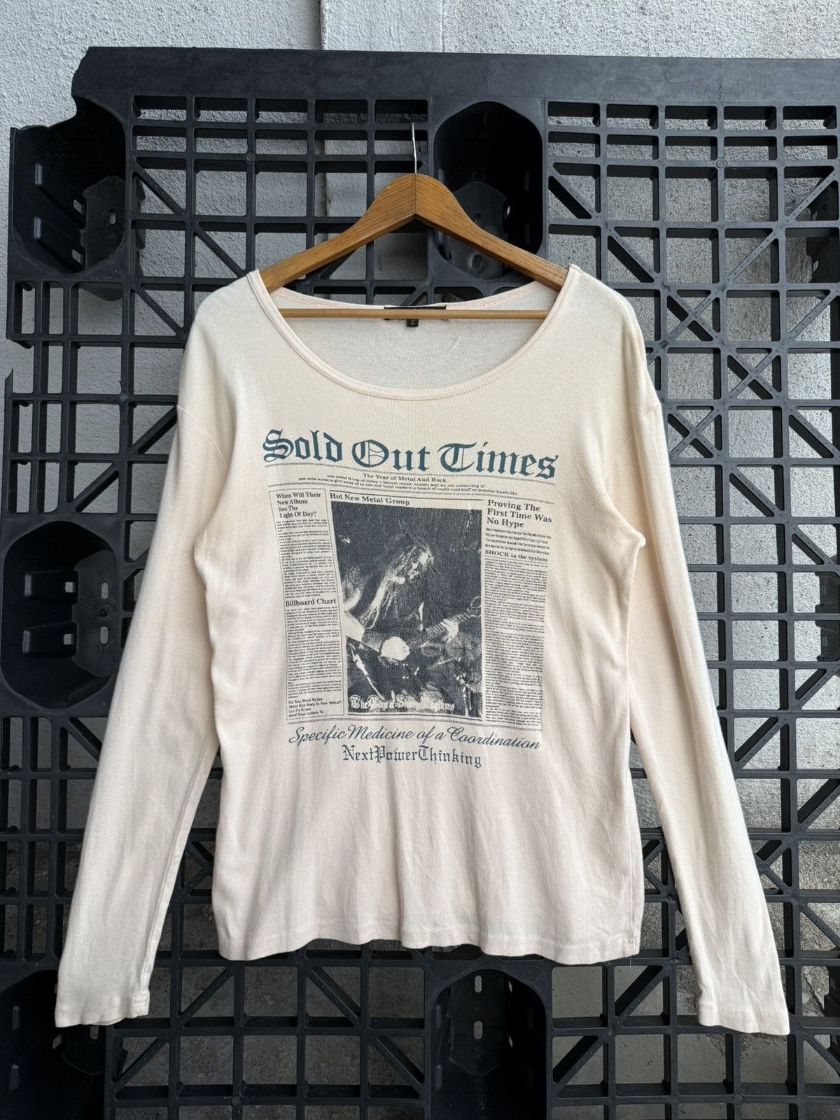 Primal Point Grunge Band Y2K Potrait Wording Sold Out Times