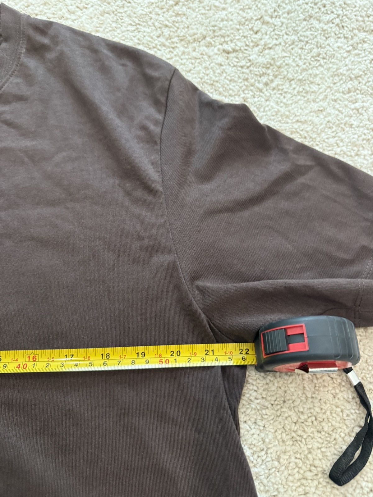 Zara Zara Chocolate Brown Cropped Tee sz XL Size US XL / EU 56 / 4 - 4 Thumbnail