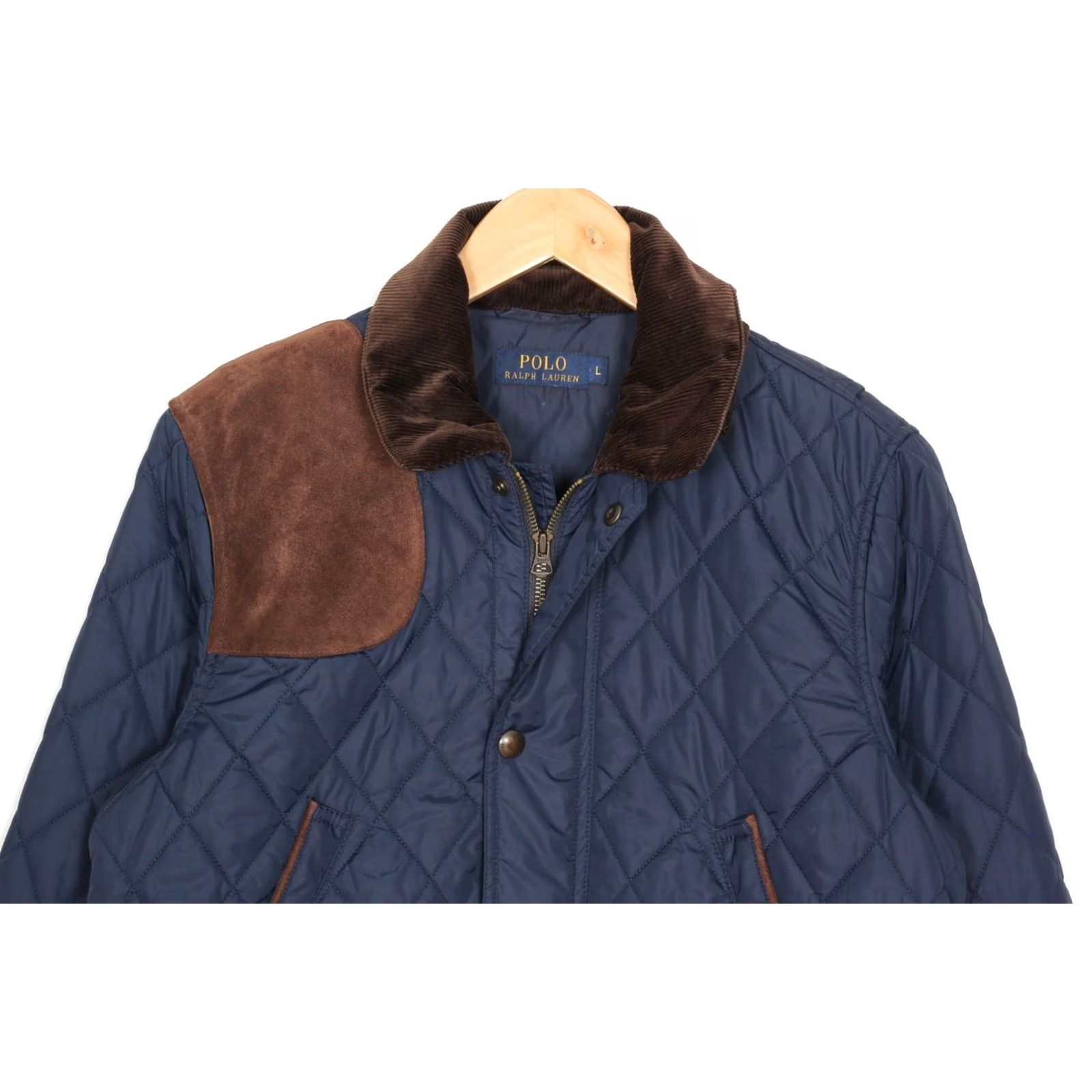 Polo Ralph Lauren POLO RALPH LAUREN Jacket Women Size L Blue Quilted MJ6008 Size L / US 10 / IT 46 - 4 Thumbnail