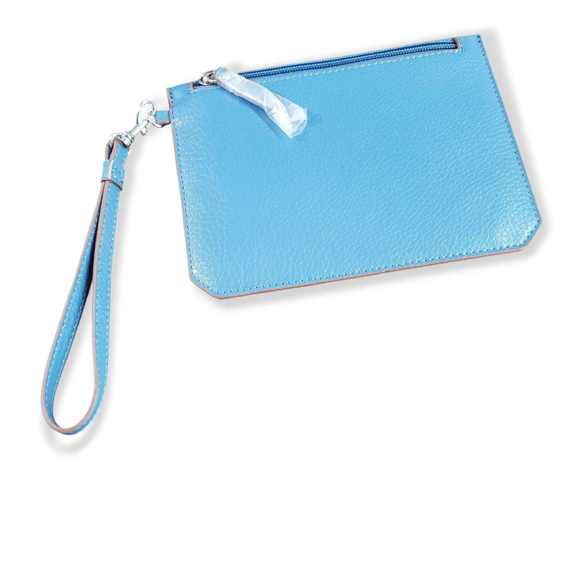 Anne Klein Anne Klein 8x6" NEW Wristlet Pouch Denim Blue Zip Top Wallet Size ONE SIZE - 4 Thumbnail