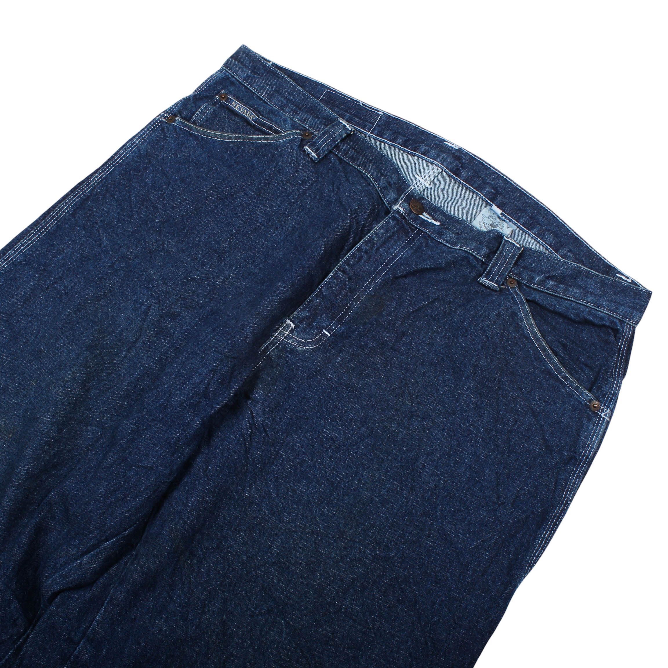 Jean Vintage Carpenter Jeans Dark Wash Denim Pants 90s Size US 40 / EU 56 - 4 Thumbnail
