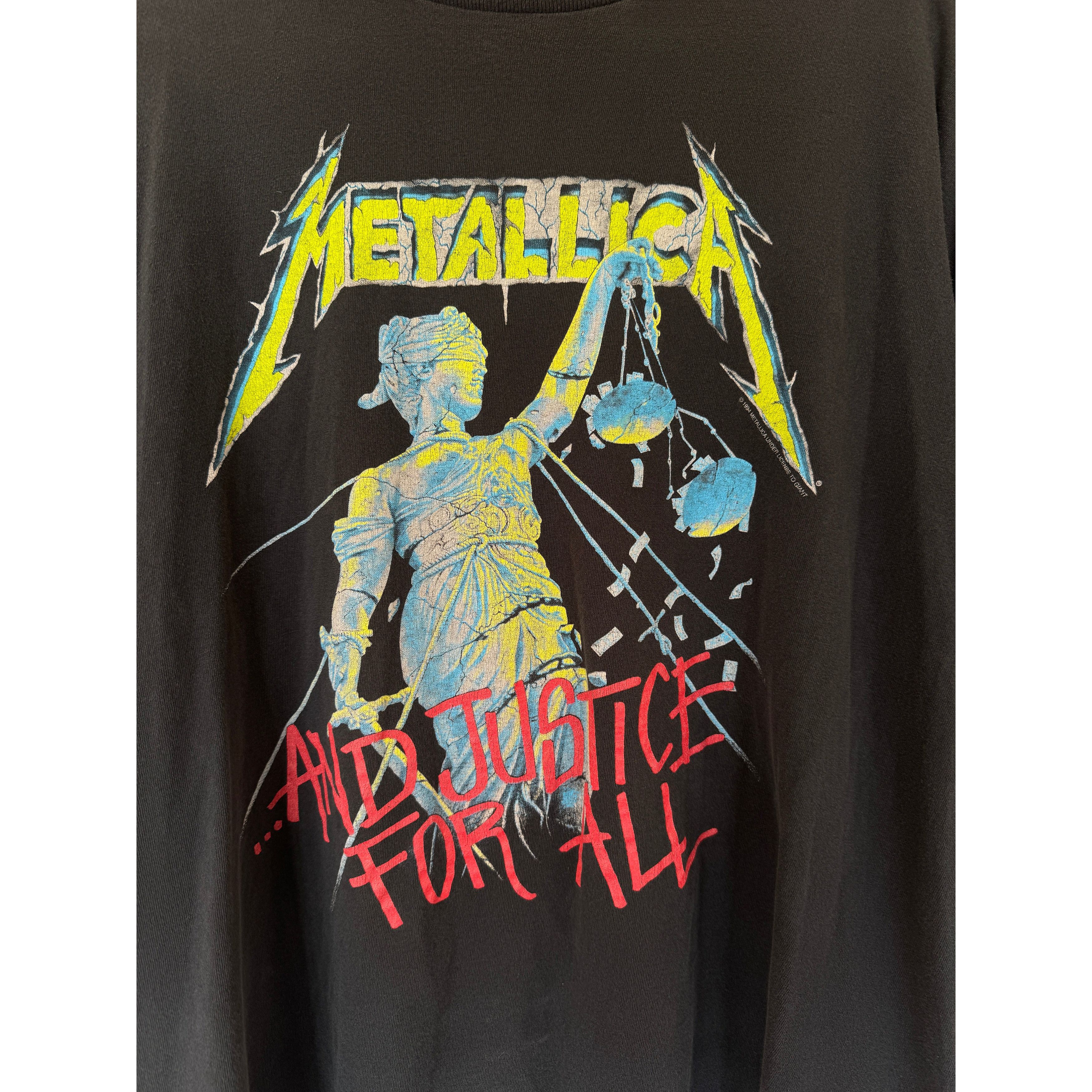 Vintage Metallica Justice For All Tee Size US XL / EU 56 / 4 - 5 Thumbnail