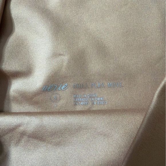 Other New Aerie Women's Cream Bike Shorts Sz Small S Size 24" / US 00 / IT 34 - 3 Thumbnail
