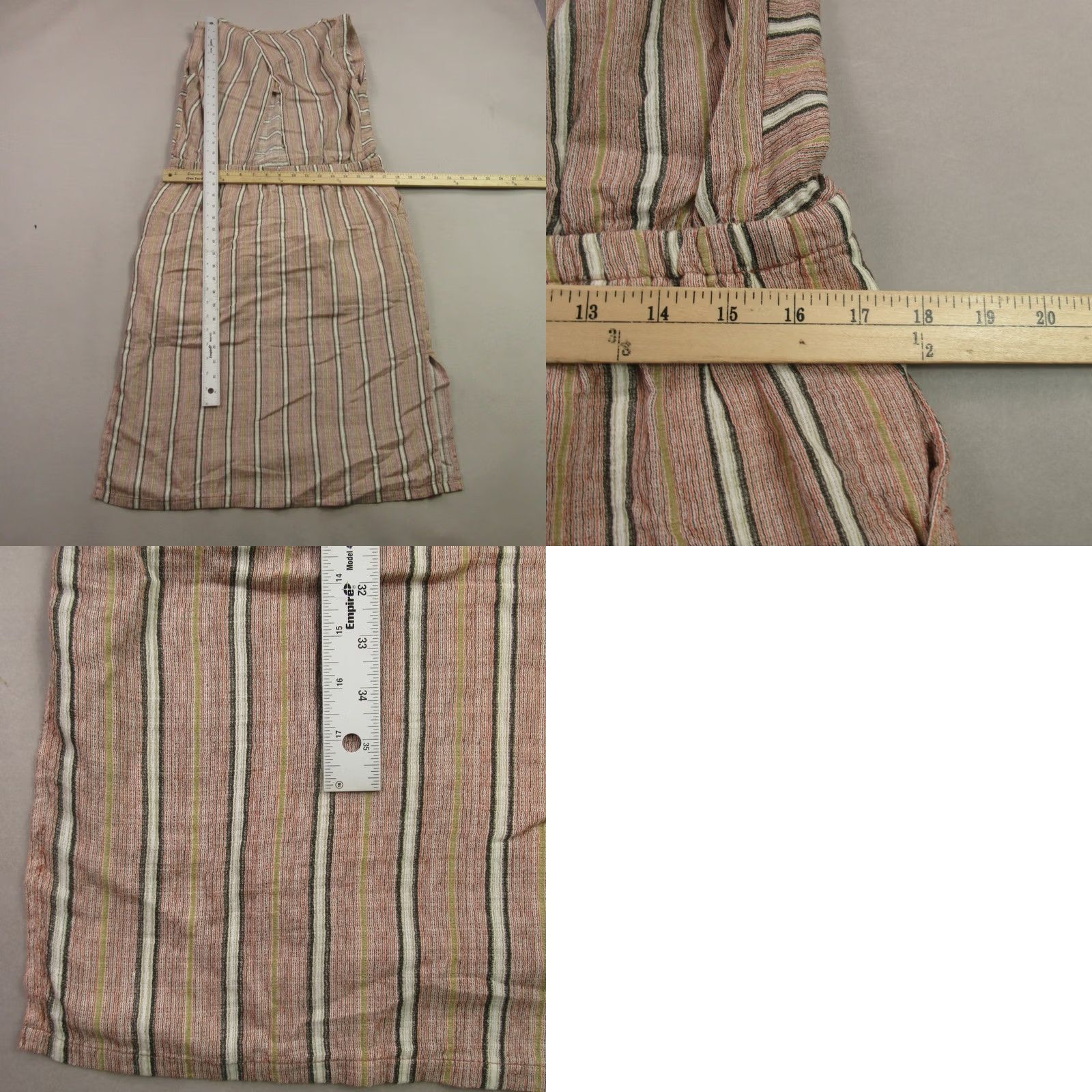 Prana prAna Dress Womens Small Casual Lightweight Sleeveless Stripes V Neck Dress Size S / US 4 / IT 40 - 8 Thumbnail