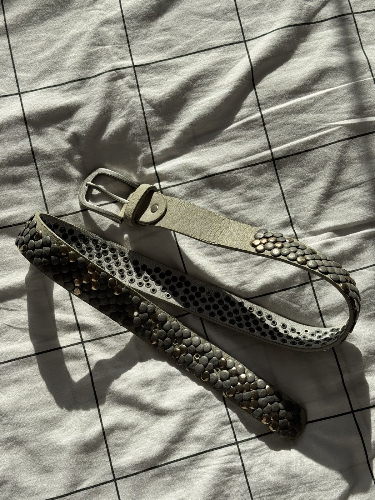 Hysteric Glamour Vintage Belts Y2K Rhinestones Punk leather belt Japanese Size ONE SIZE - 9 Thumbnail